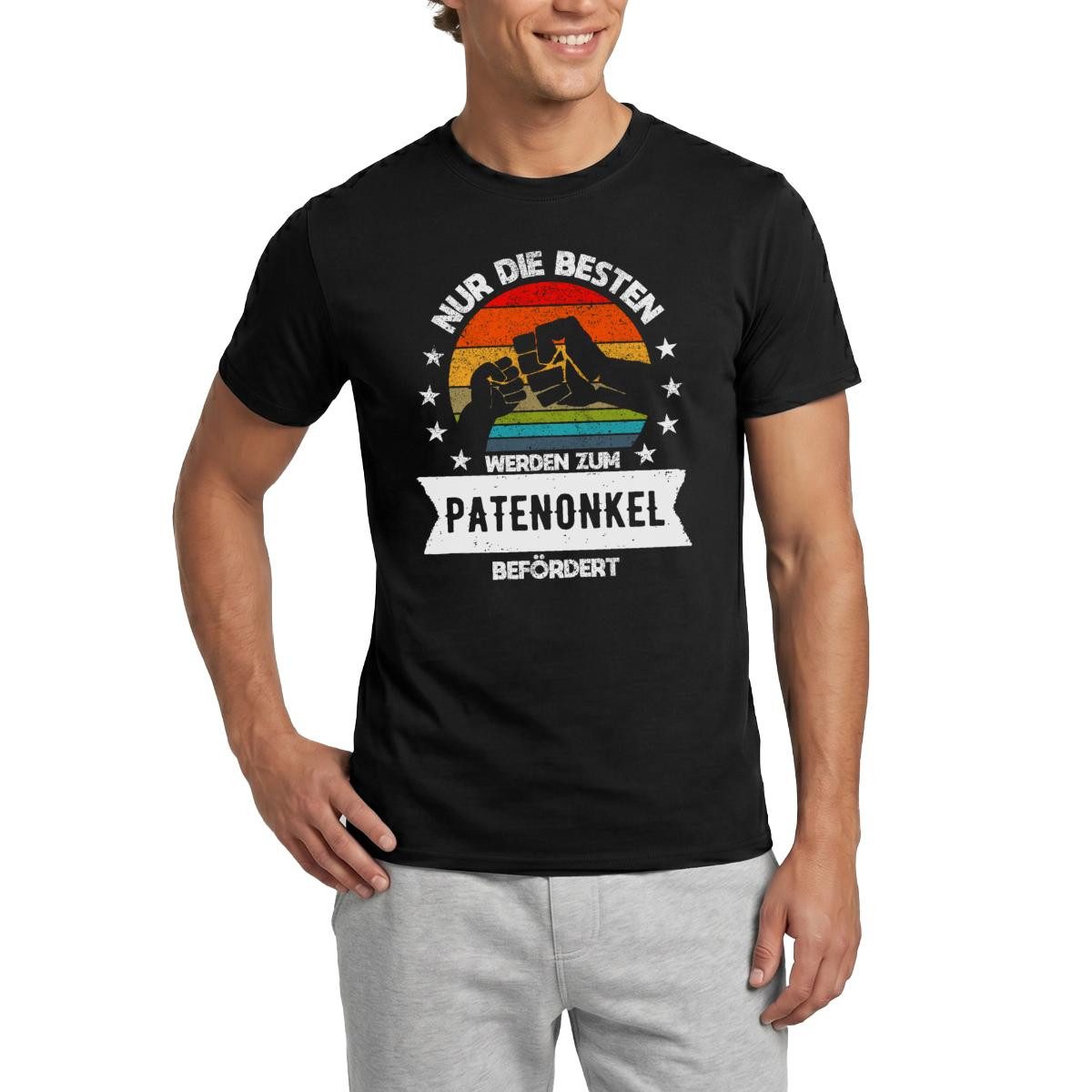 T-Shirt Nur Die Besten Werden Zum Patenonkel Befördert Männer T-Shirt