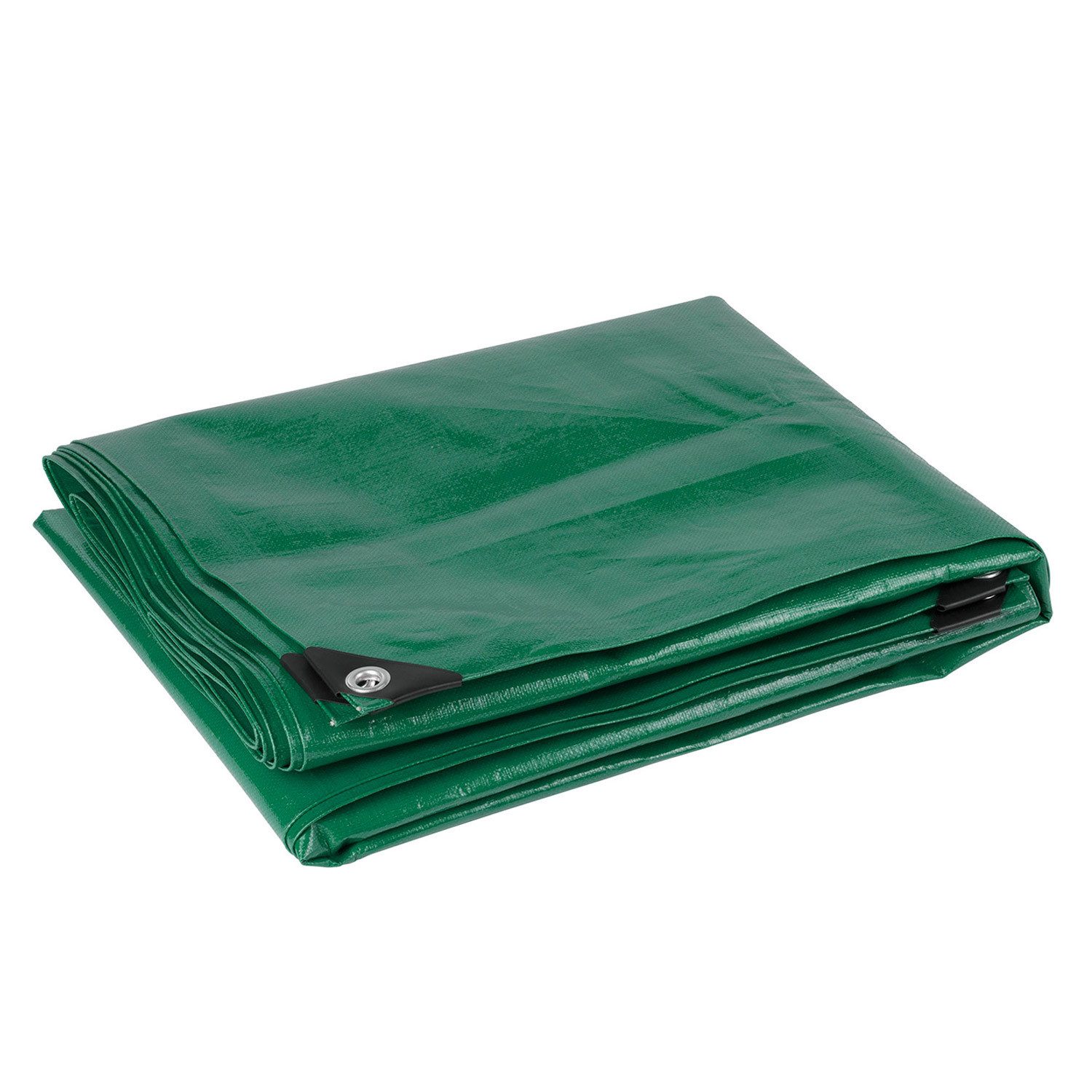 Kreator Regenschutzplane Gewebeplane Abdeckplane 2 x 4 m, 120 g/m2, Grün