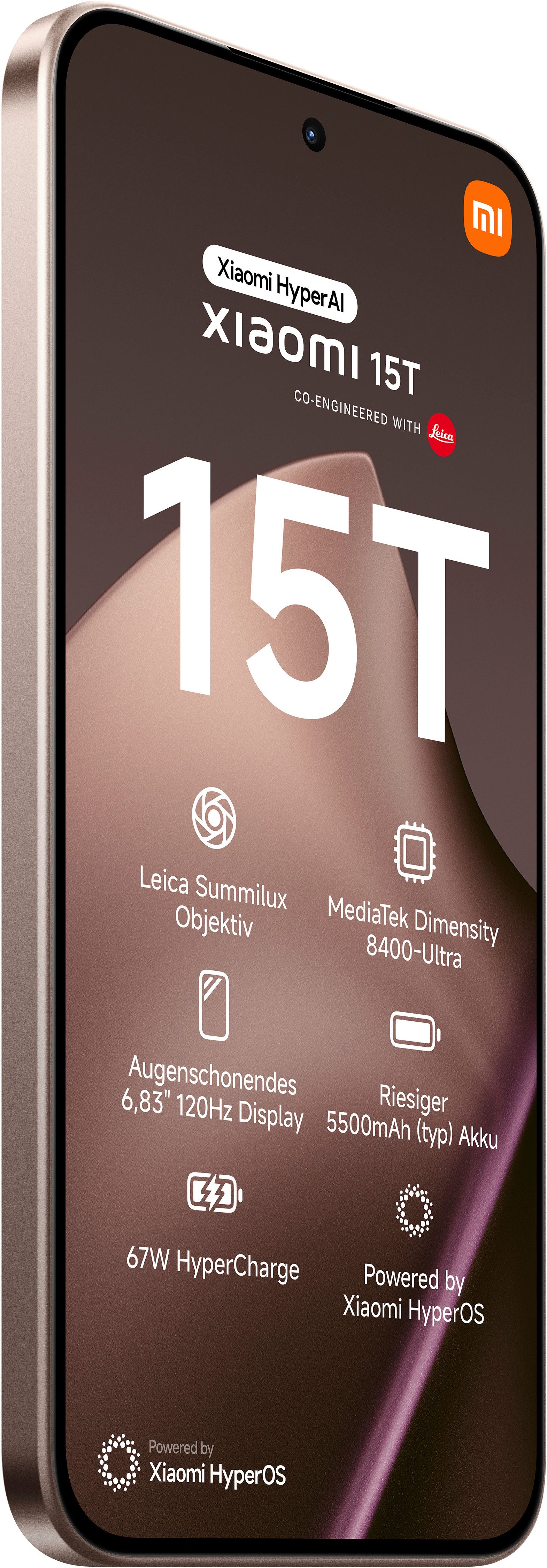 Xiaomi 15T 12+256 Smartphone (17,34 cm/6,83 Zoll, 256 GB Speicherplatz, 50 MP Kamera)