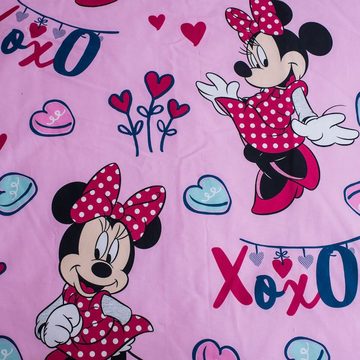 Kinderbettwäsche Minnie Maus, Disney, Renforcé, 2 teilig