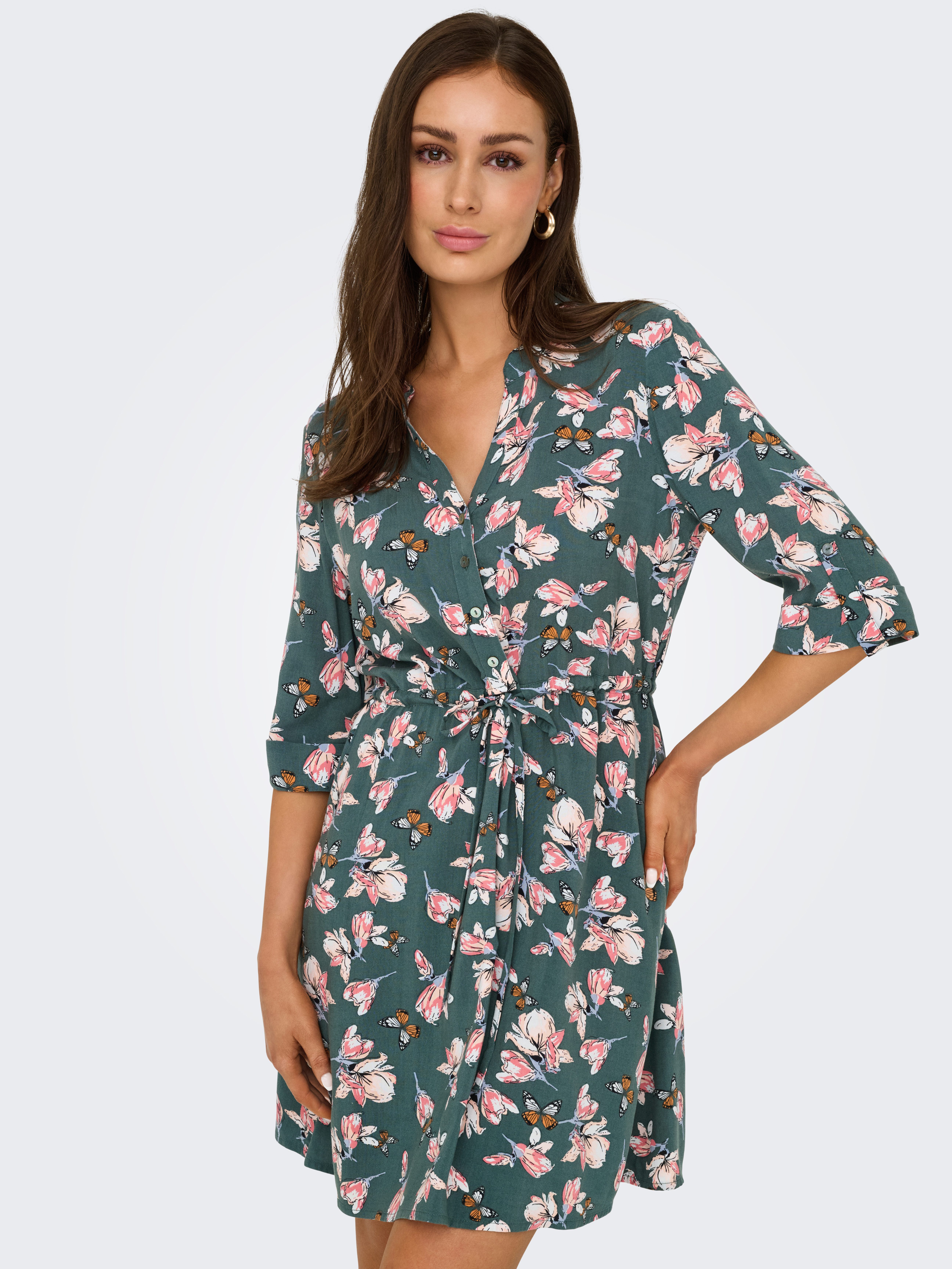 ONLY Tunikakleid ONLCORA 3/4 V-NECK TUNIC günstig online kaufen