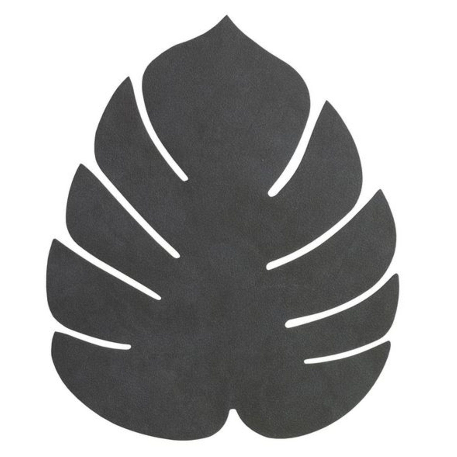 Platzset Tischset Monstera Leaf L schwarz