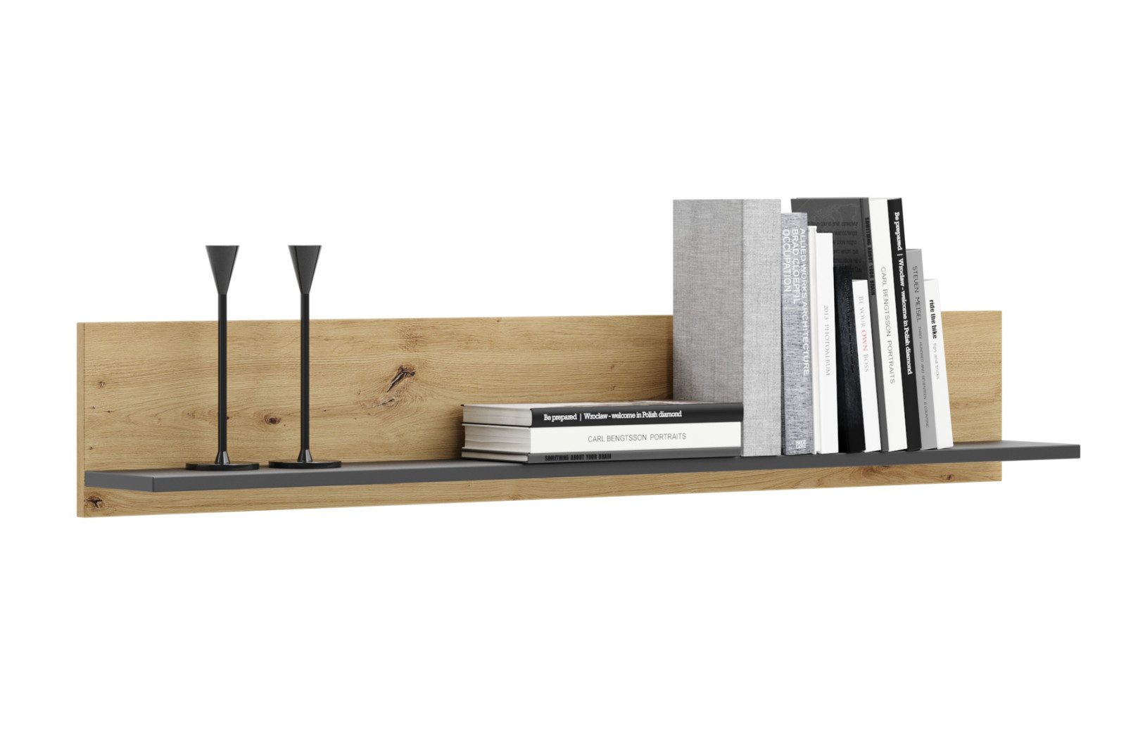 KOBI S.C. Wandregal Wandregal KOBI Metall 100 cm für stilvolle Ordnung in jedem Raum