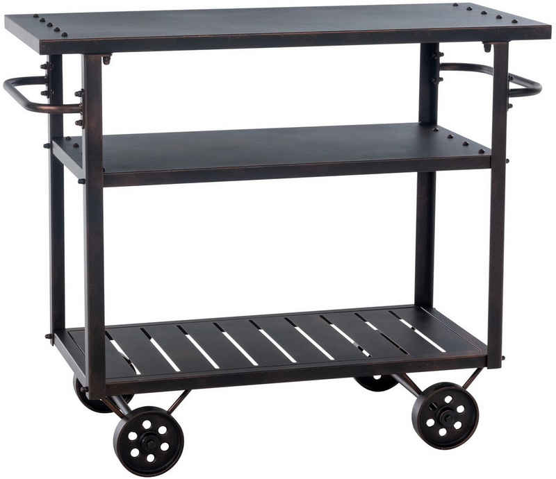 CLP Servierwagen Spring, Barwagen mit Rollen, Metall-Gestell