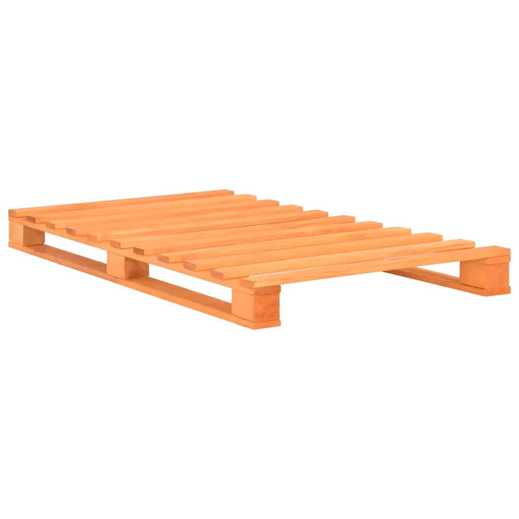 vidaXL Bett, Palettenbett Braun Massivholz Kiefer günstig online kaufen