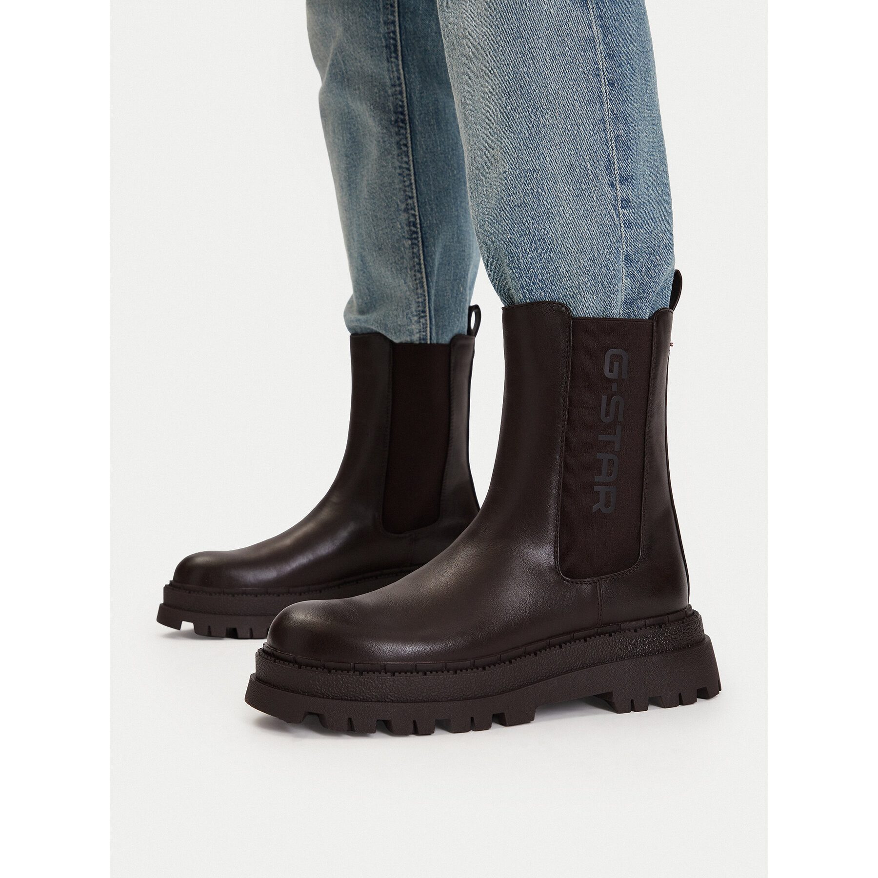 G-STAR G Star Raw Damen Chelsea Boots 5907964555681 Braun Chelseaboots – Bild 5 von 5