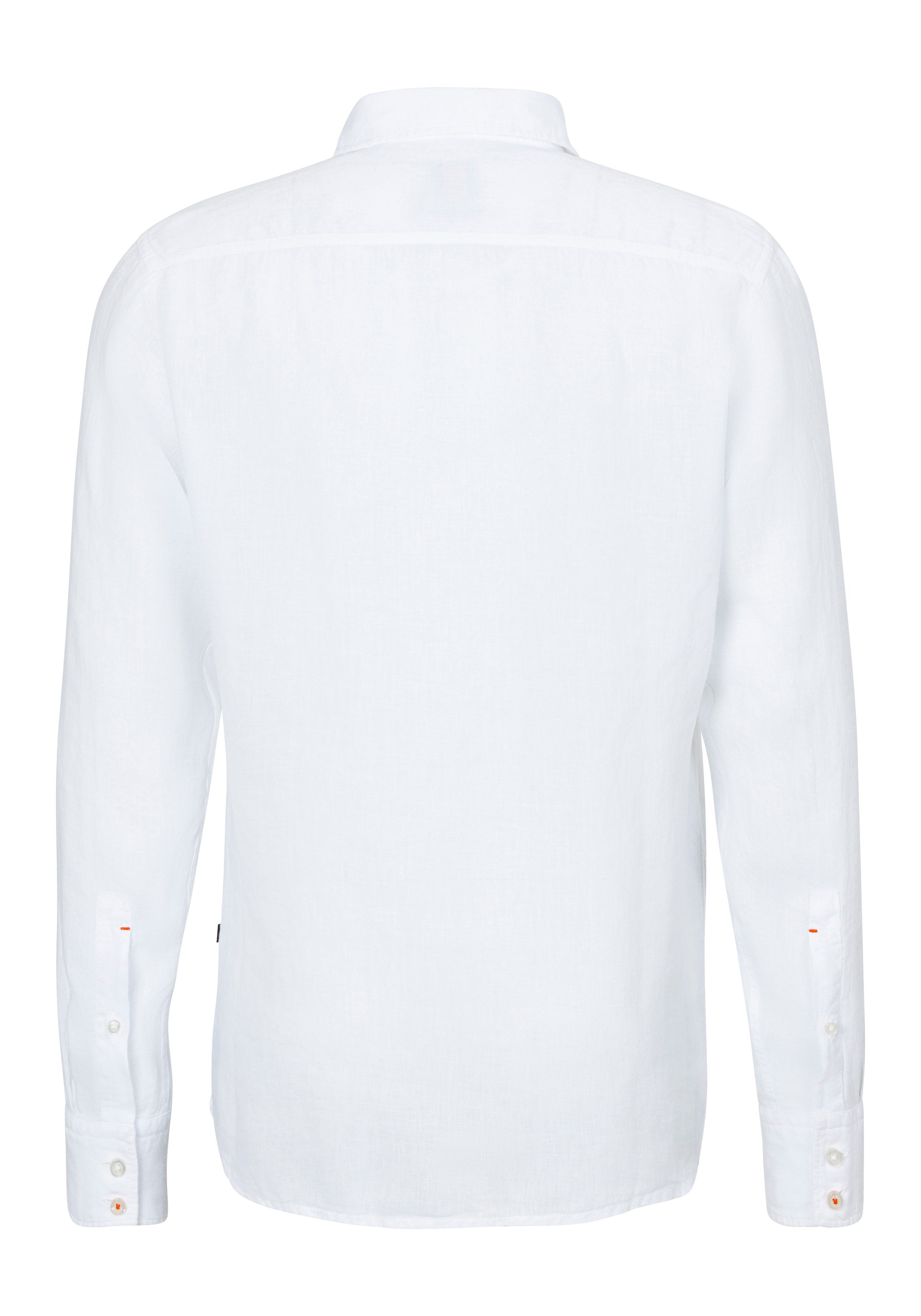 BOSS ORANGE Leinenhemd Relegant mit Markenlabel günstig online kaufen