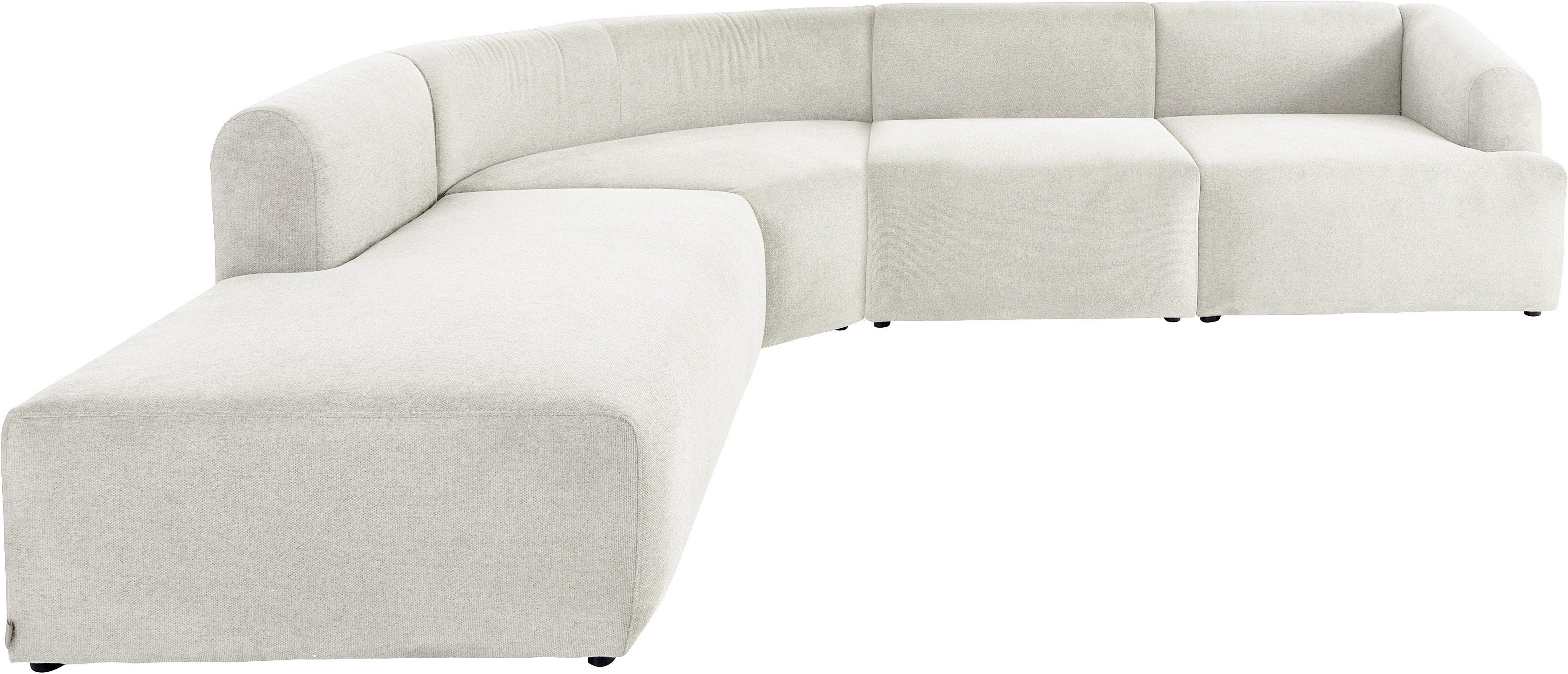 LeGer Home by Lena Gercke Ecksofa LYZA L-Form links/rechts, Modularsofa "XL", Maße B/T/H: 287/267/74 cm, aus 4 Modulen, zusammen oder einzeln stellbar