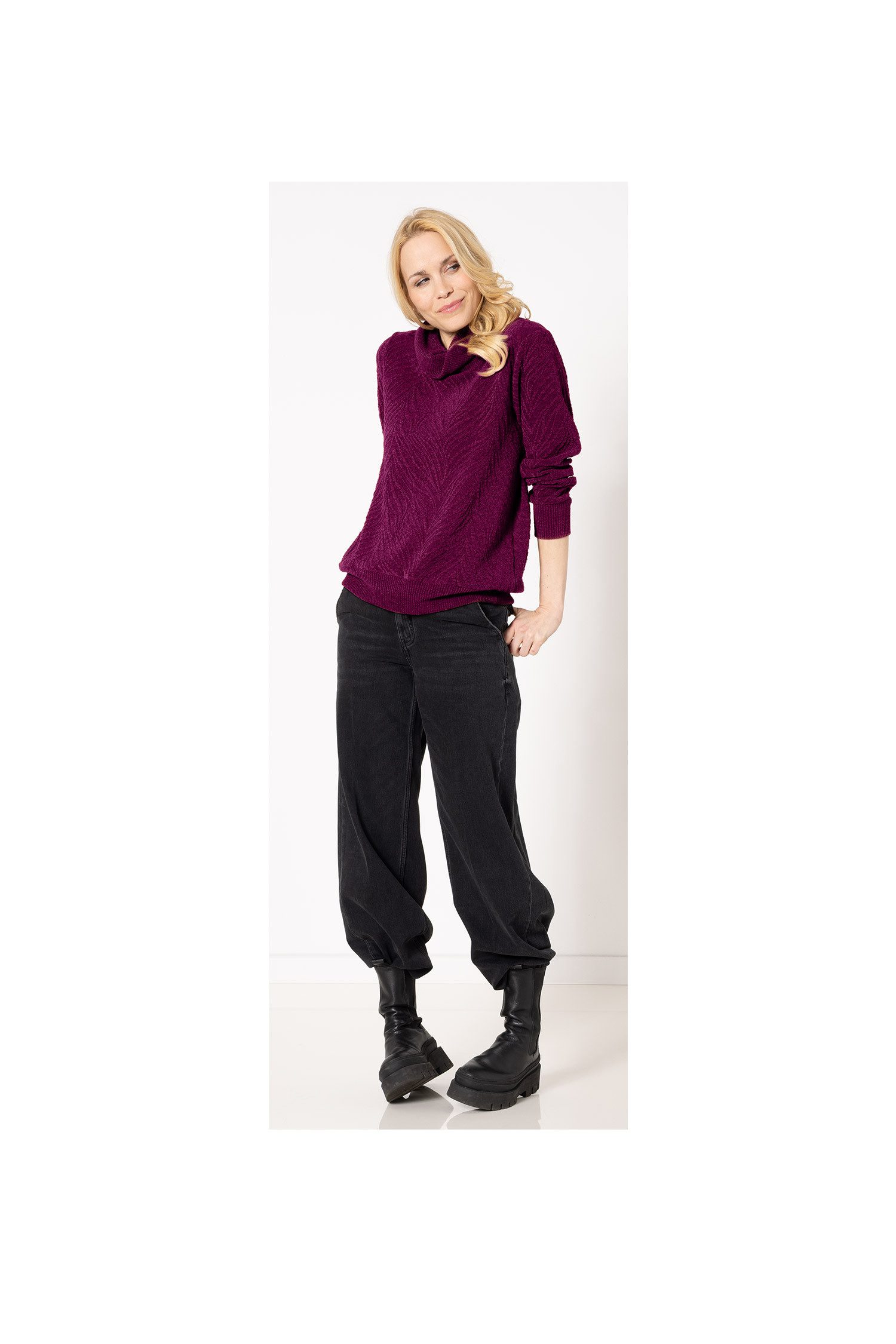 SER Rollkragenshirt Shirt Rollkragen Flausch W7260604 auch in großen Größen