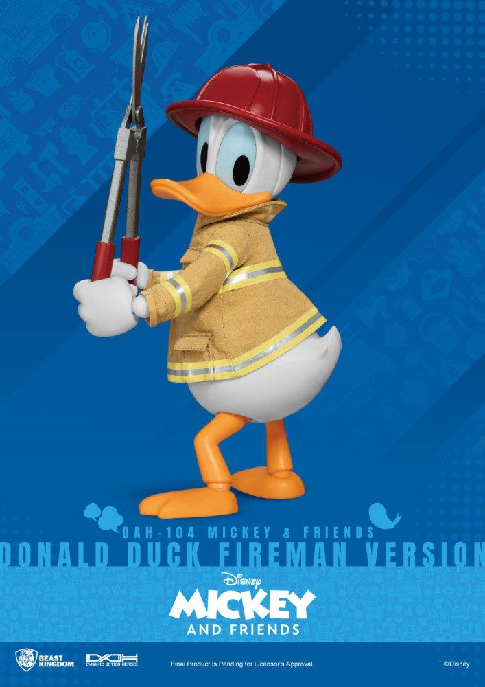 Beast Kingdom Toys Actionfigur Mickey & Friends Dynamic 8ction Heroes Actionfigur 1/9 Donald Duck Fir