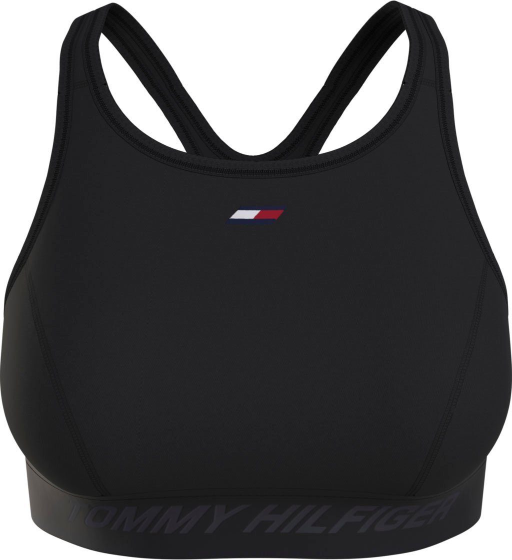 Sport BRA ESSENTIAL Hilfiger H-NK MID Sportträger mit Black Sport-Bustier Tommy INTENSITY