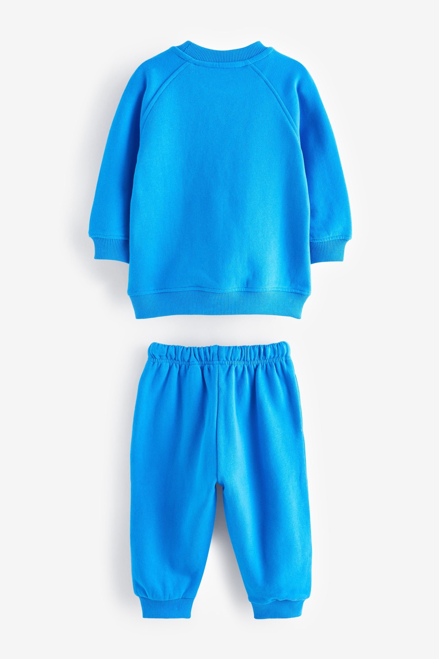 Next Sweatanzug Weiches Oversized-Sweatshirt und Cobalt (2-tlg) Blue Jogginghose