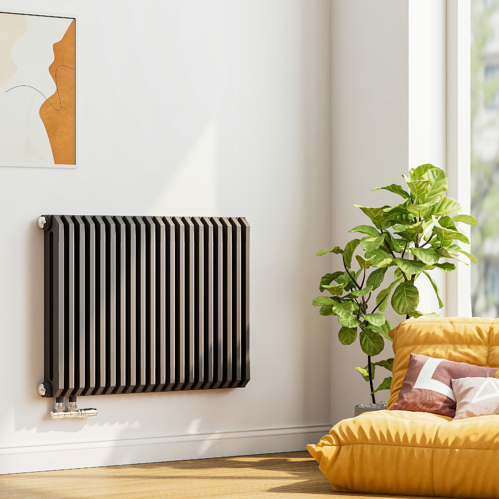 EMKE Heizkörper Design Paneelheizkörper D-form Kompaktheizkörper Horizontal günstig online kaufen