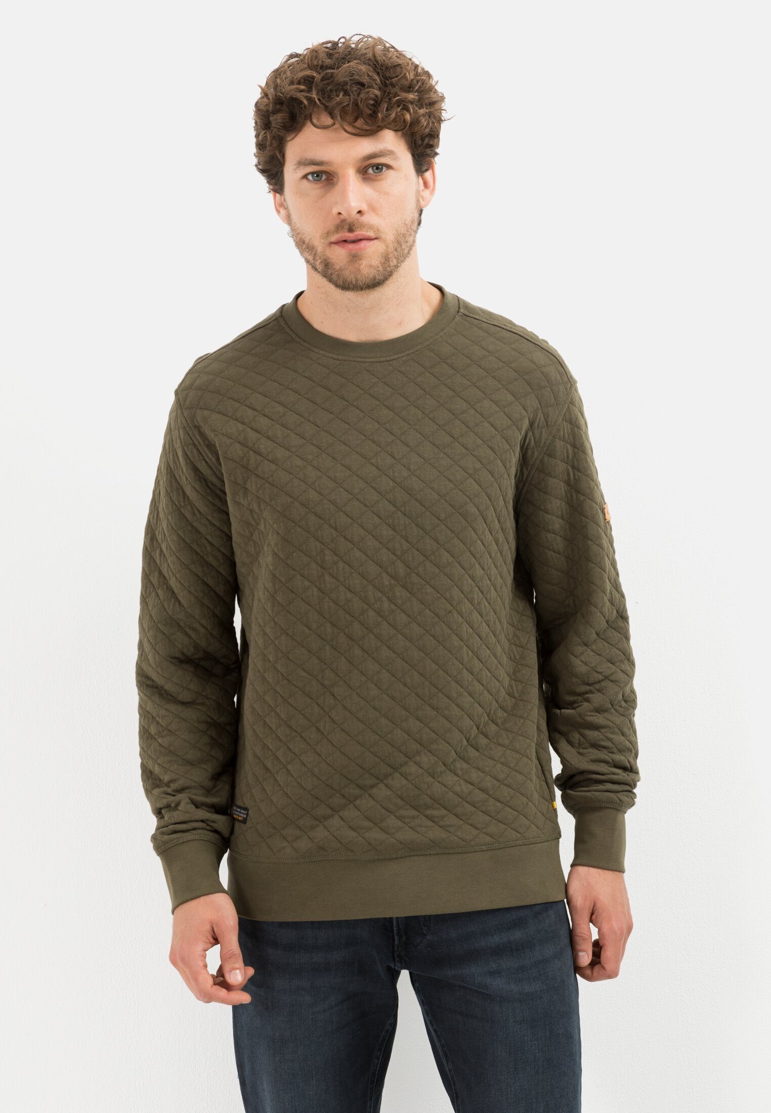 camel active Rundhalspullover aus reiner Baumwolle Pullover_Rundhalspullover