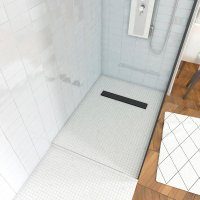 Marwell Duschwanne, rechteckig, Extrudiertes Polystyrol (XPS), individuell zuschneidbares und befliesbares Duschelement