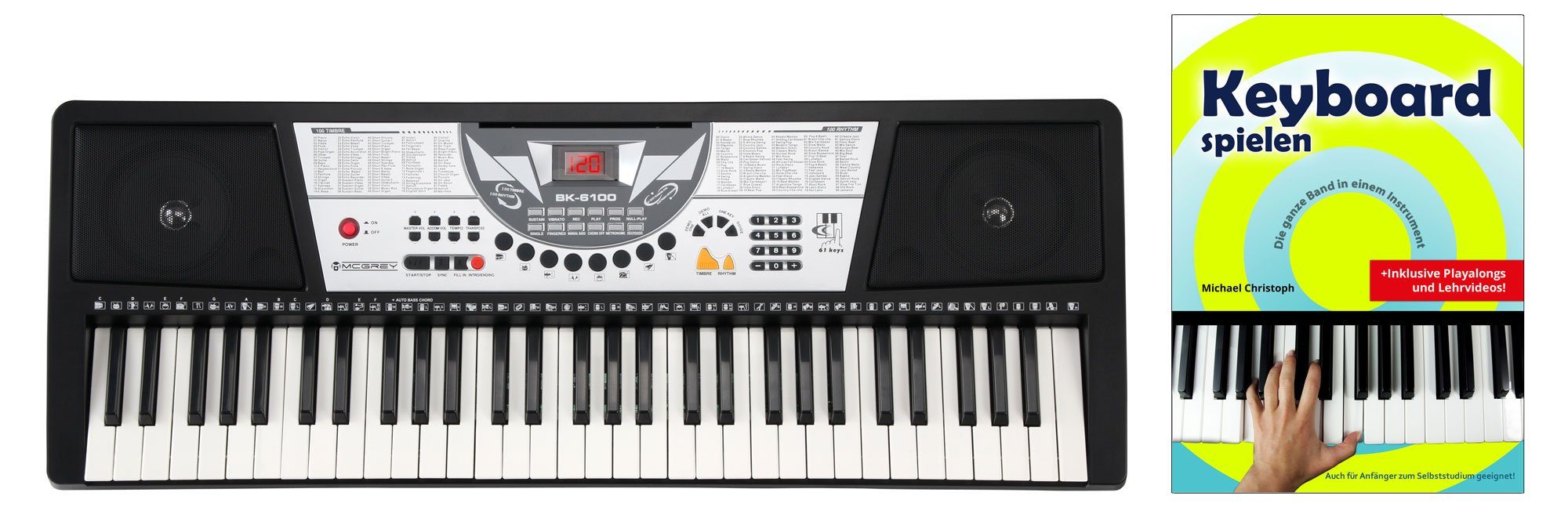 Home-Keyboard BK-6100 - 61 Tasten Einsteigerkeyboard