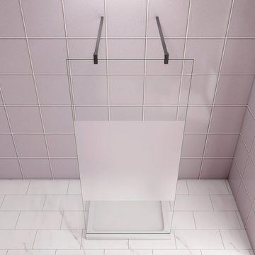 duschspa Duschwand 10mm 70-140cm ESG Walk in Dusche Duschtrennwand Glaswand, Einscheibensicherheitsglas, Sicherheitsglas, (Set), Glas