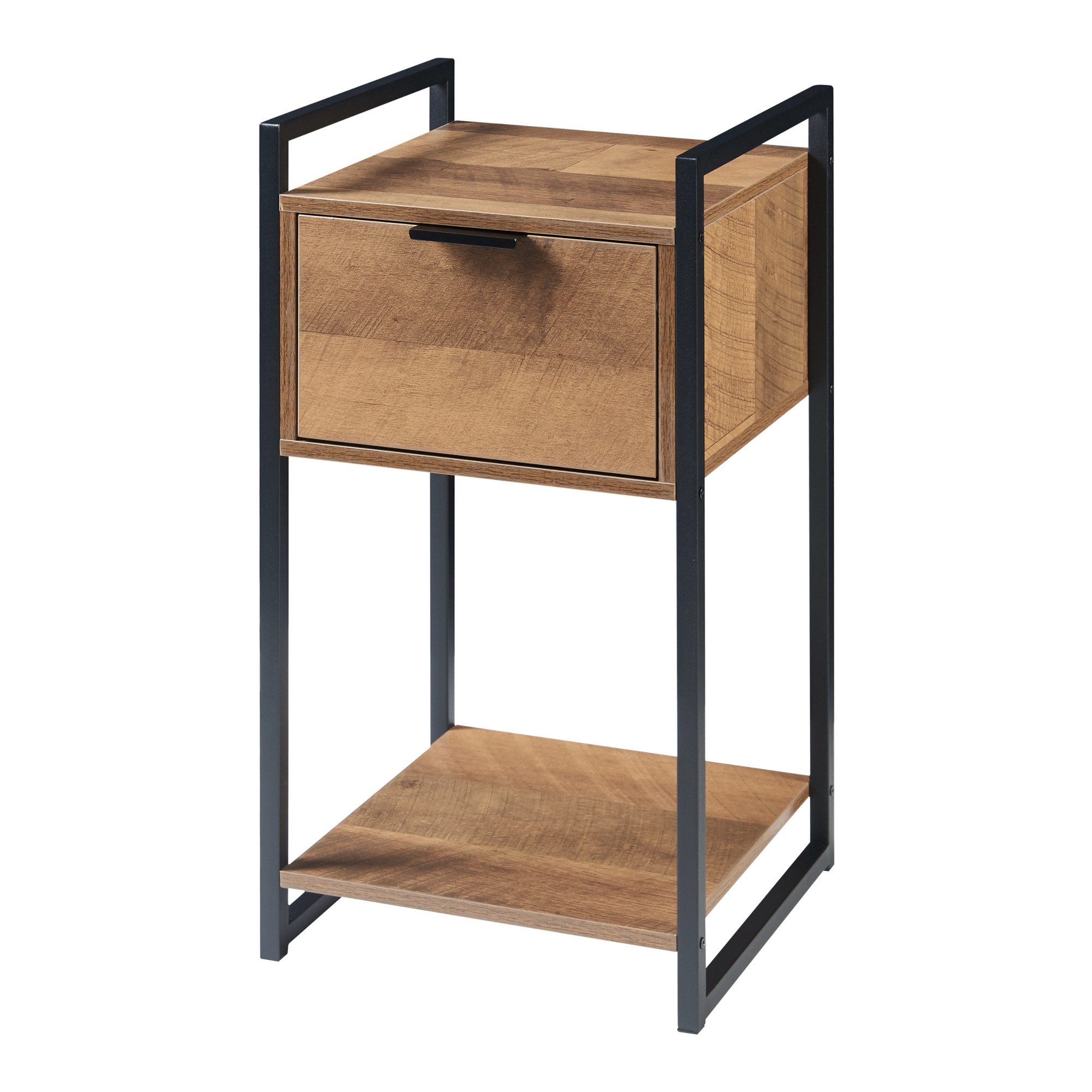 en.casa Beistelltisch, »Namsskogan« 62x33x32cm Walnussoptik günstig online kaufen