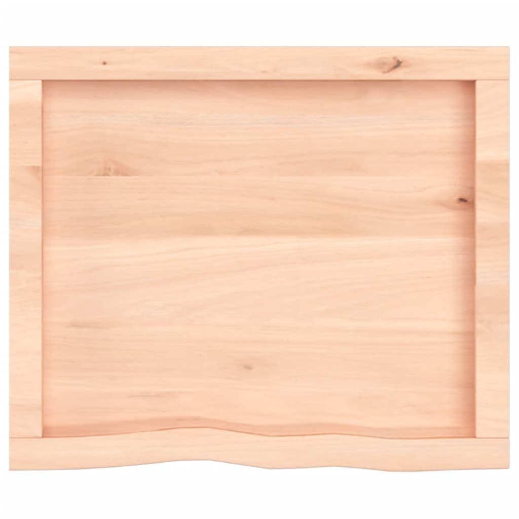 furnicato Tischplatte 60x50x(2-4) Massivholz Unbehandelt Eiche cm