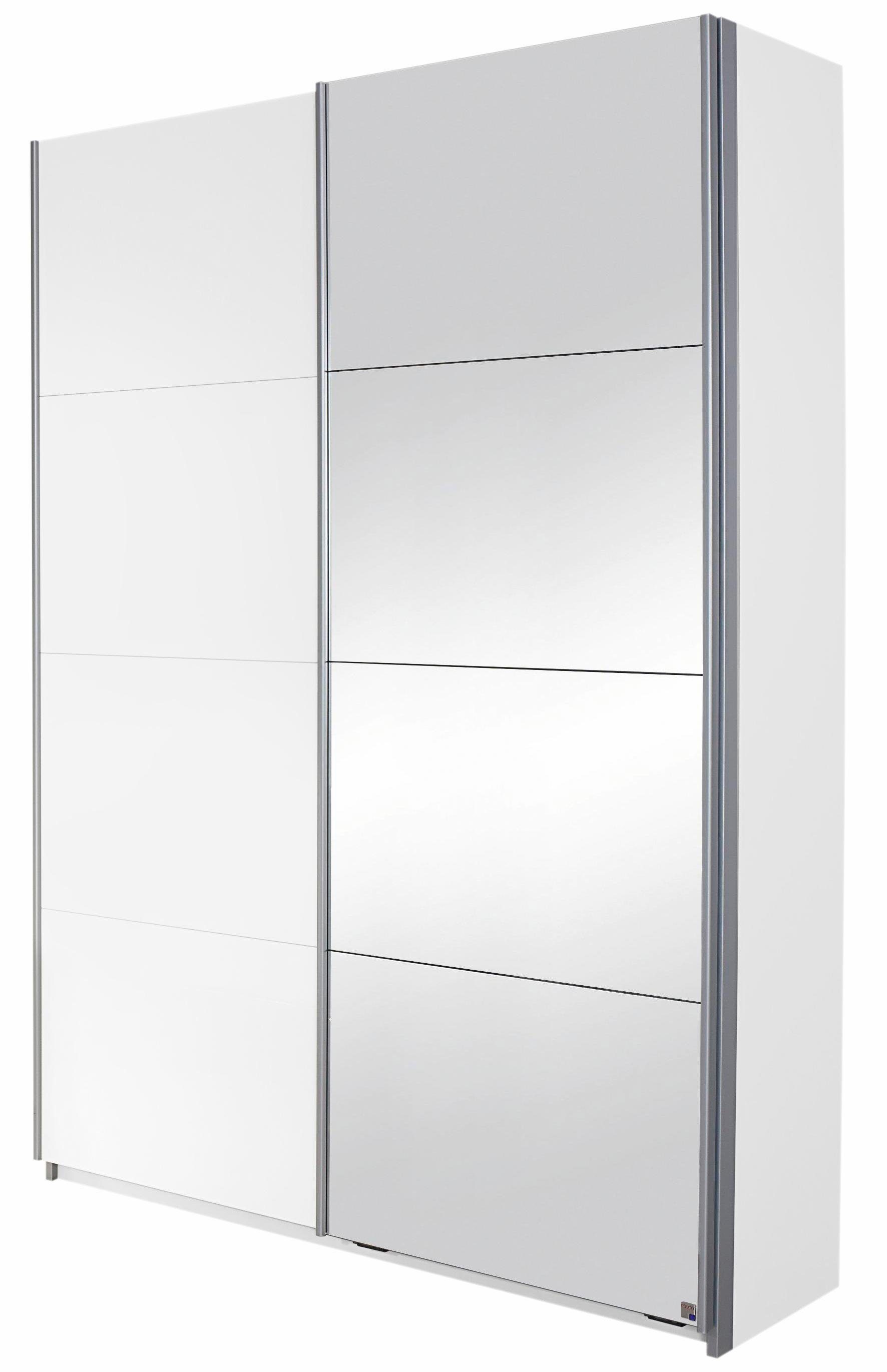 rauch Garderobenschrank Minosa mit Spiegel, Breite 136 cm weiß matt