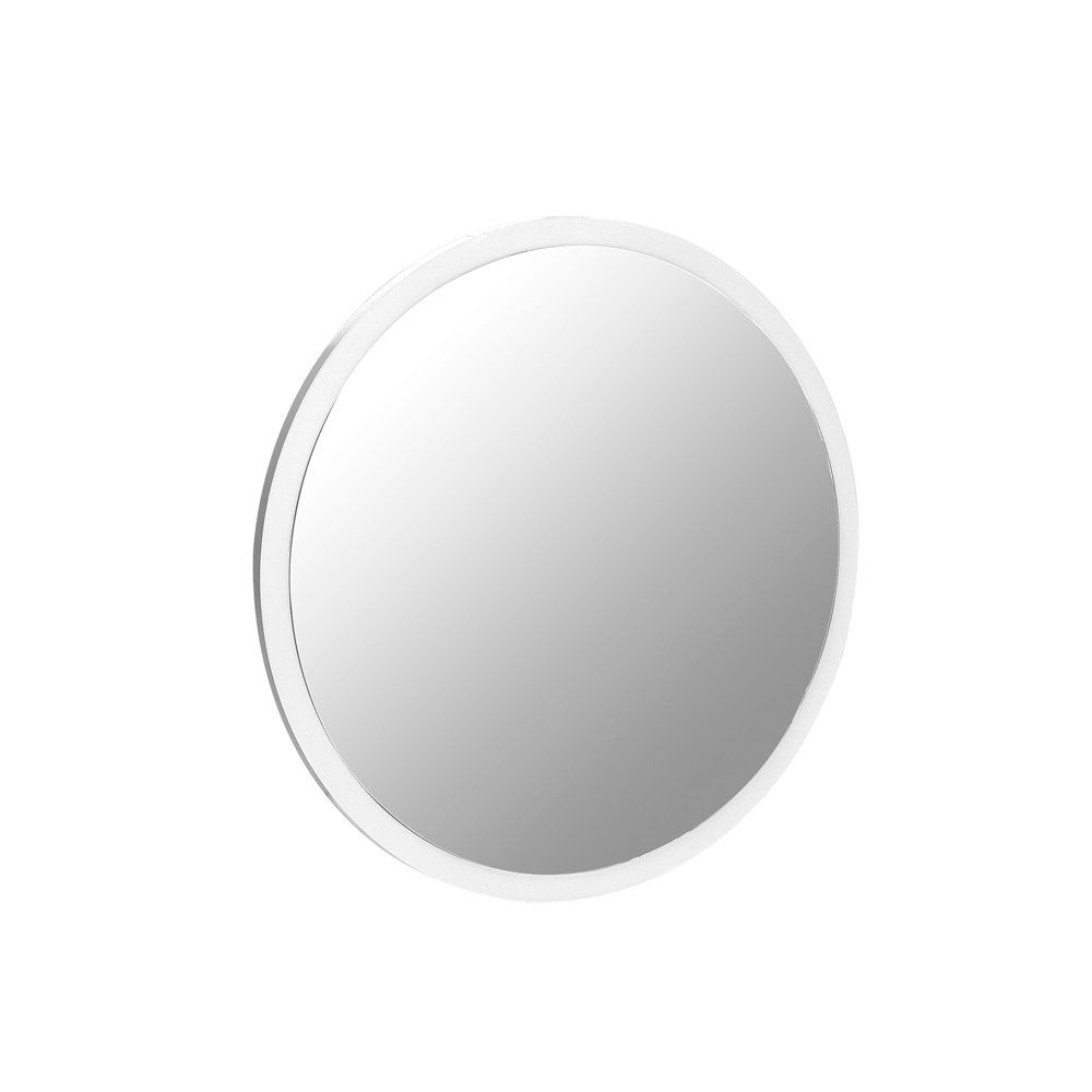 Lomadox Garderobenspiegel JASLO-80, Flur Garderobe Spiegel Garderobenspiegel rund weiß 60 cm
