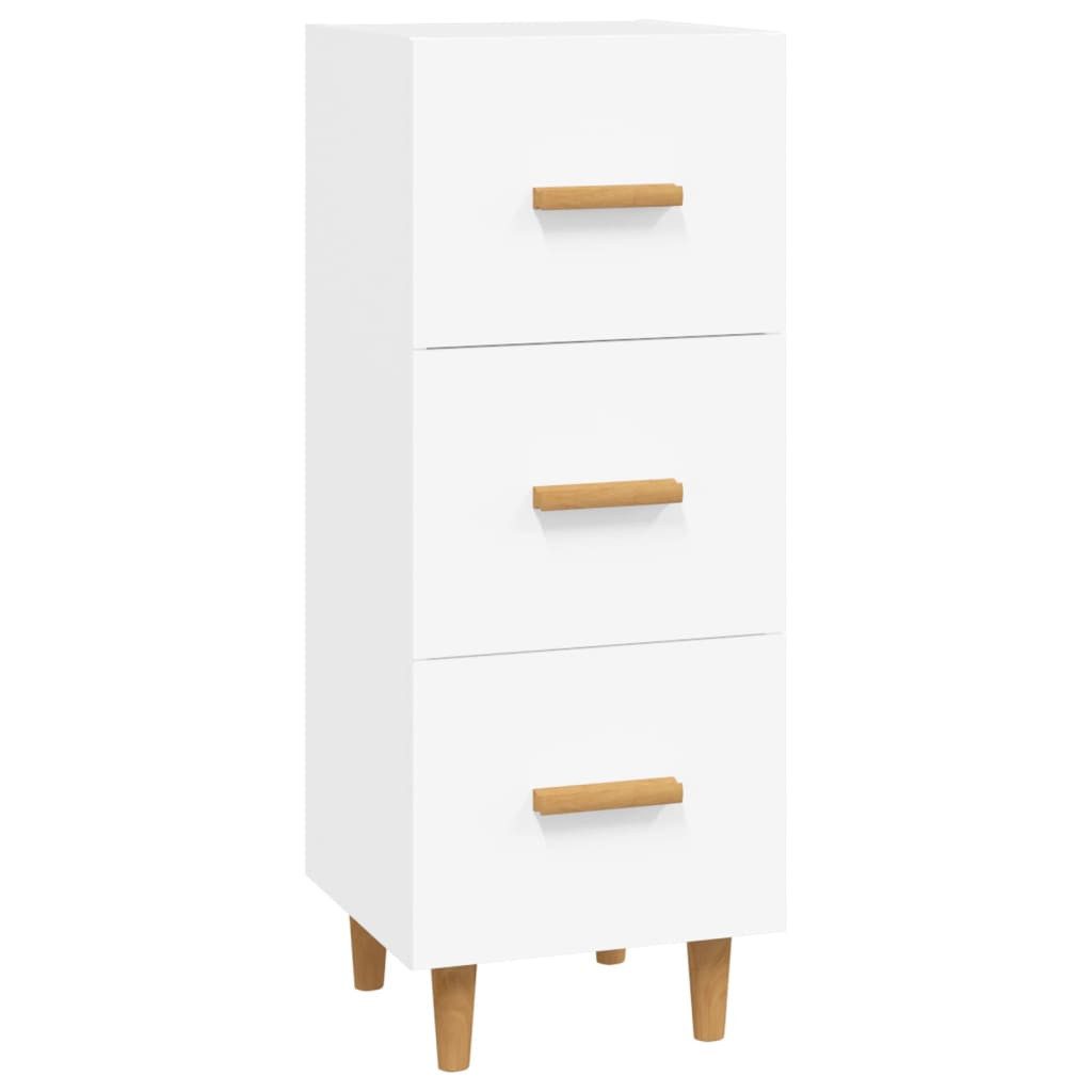 Sideboard Sideboard Weiß 34,5x34x90 cm Holzwerkstoff