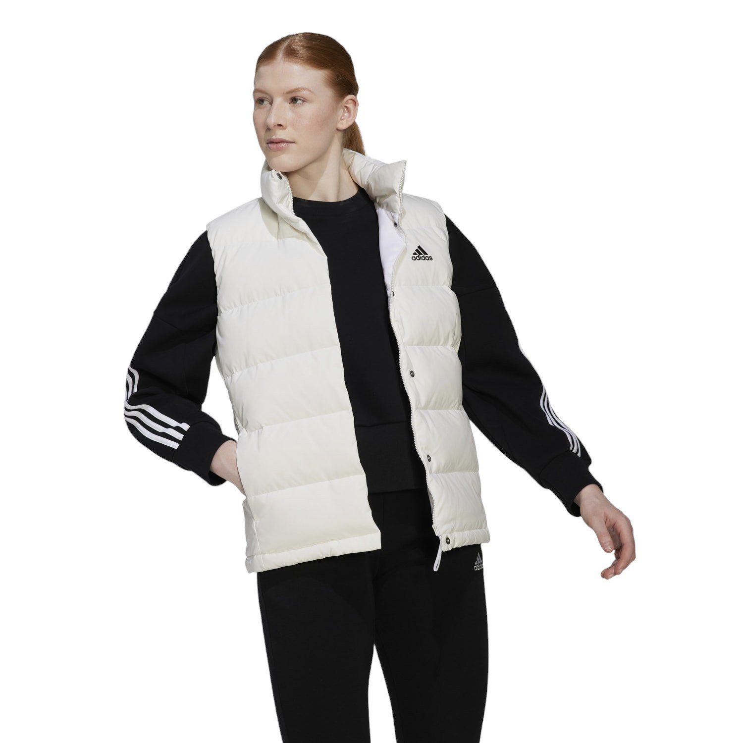 adidas Performance Daunenweste Helionic (100% rec. Polyester) weiss Damen