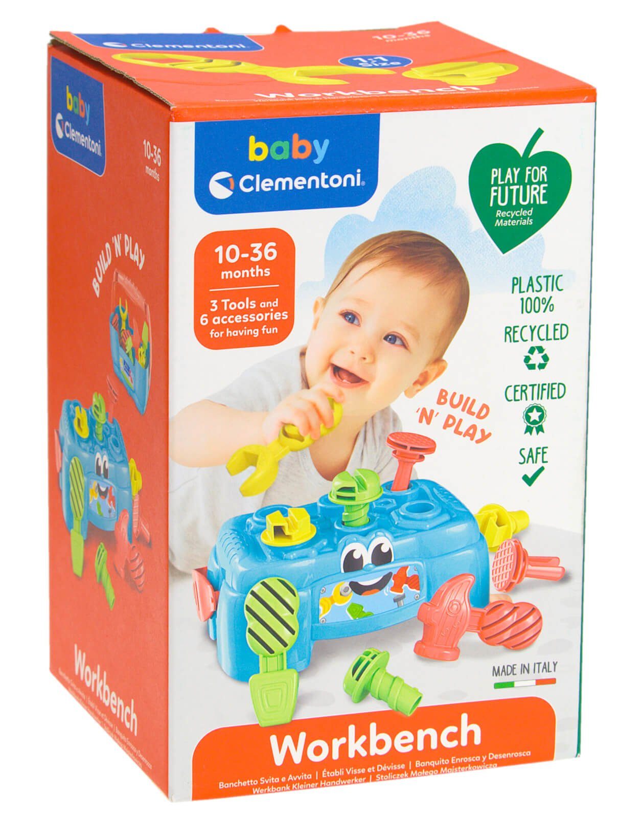 Clementoni Handwerker Werkbank Klopfbank Baby kleiner Clementoni®