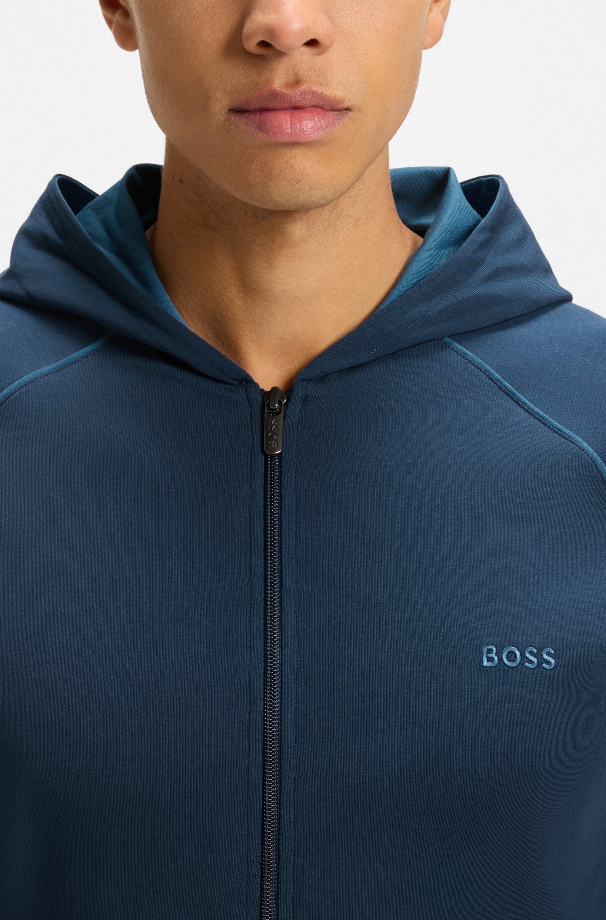 BOSS Kapuzensweatjacke Mix&Match Jacket H mit Kängurutasche günstig online kaufen