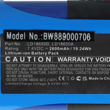 vhbw kompatibel mit Newland N900, N910, N510 Akku Li-Ion 2600 mAh (7,4 V)