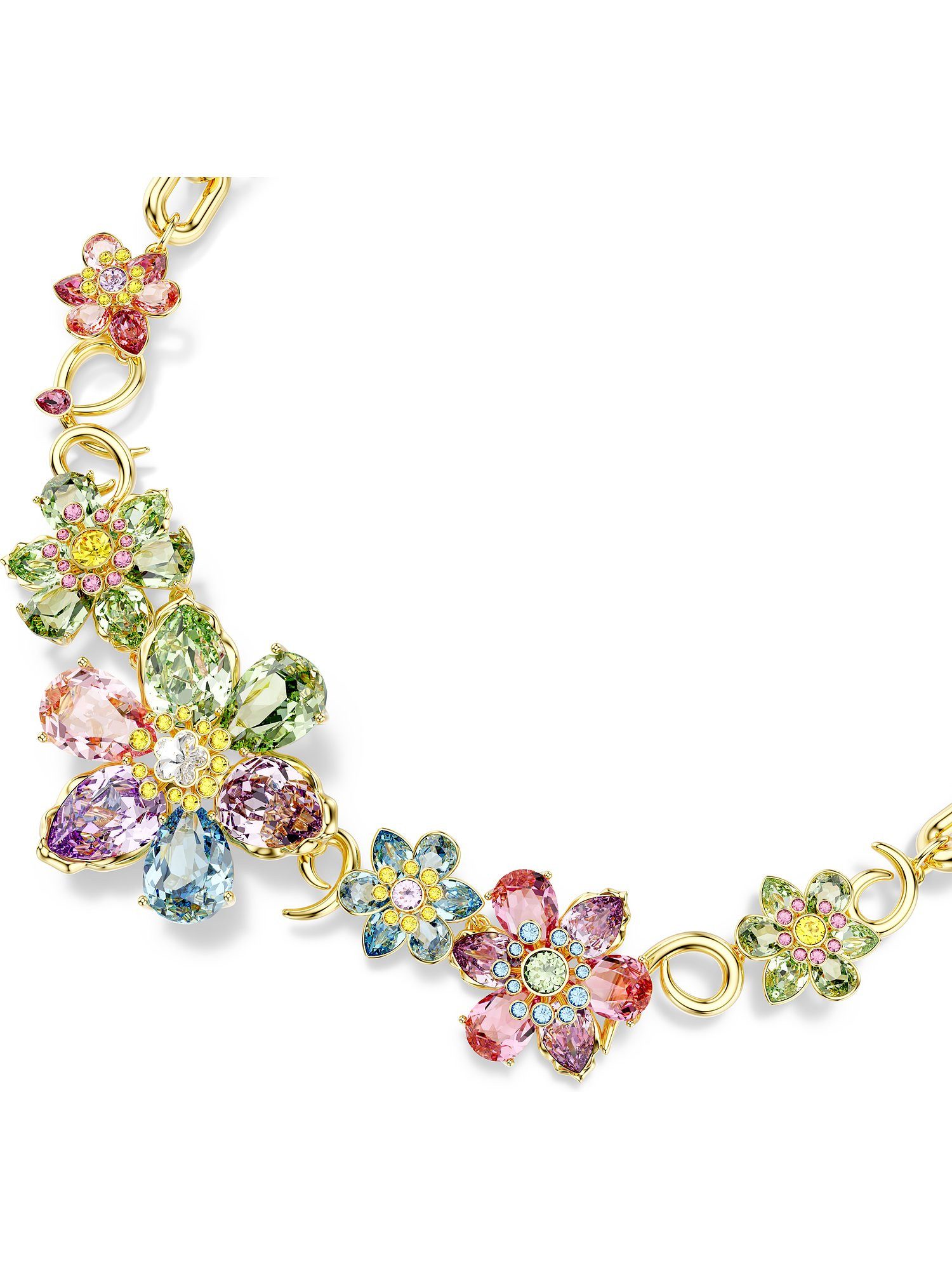 Swarovski Collier Swarovski Damen-Kette Metall Swarovski-Kristall günstig online kaufen