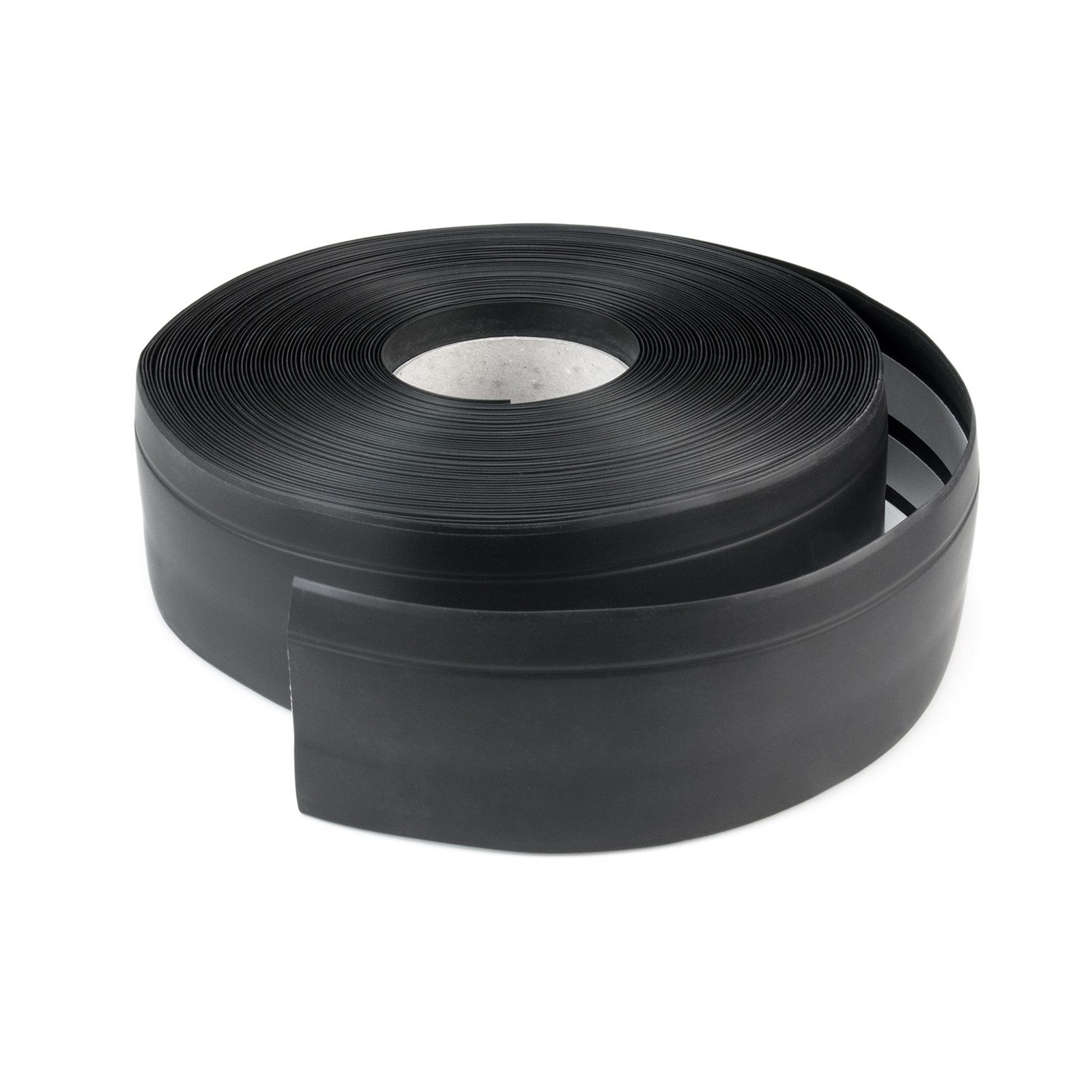 DQ-PP Sockelleiste DQ-PP WEICHSOCKELLEISTE 5m, 50x15mm, selbstklebend, Gummileiste, PCV, Sockelleiste, Abschlussleiste, Bodenleiste, Winkelprofil