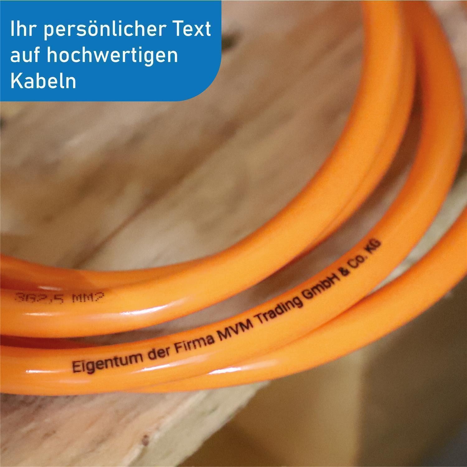 KALLE DAS KABEL Kalle Verlängerungskabel CEE 230V 16A 2,5 Winkel Signal Orange IP44 5m Verlängerungskabel, CEE 230V, 16A, CEE Winkelkupplung 230V, 16A mit rücks – Bild 5 von 5