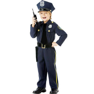 Amscan Kostüm Polizei Polizeimeister für Kinder mit Walkie Talkie
