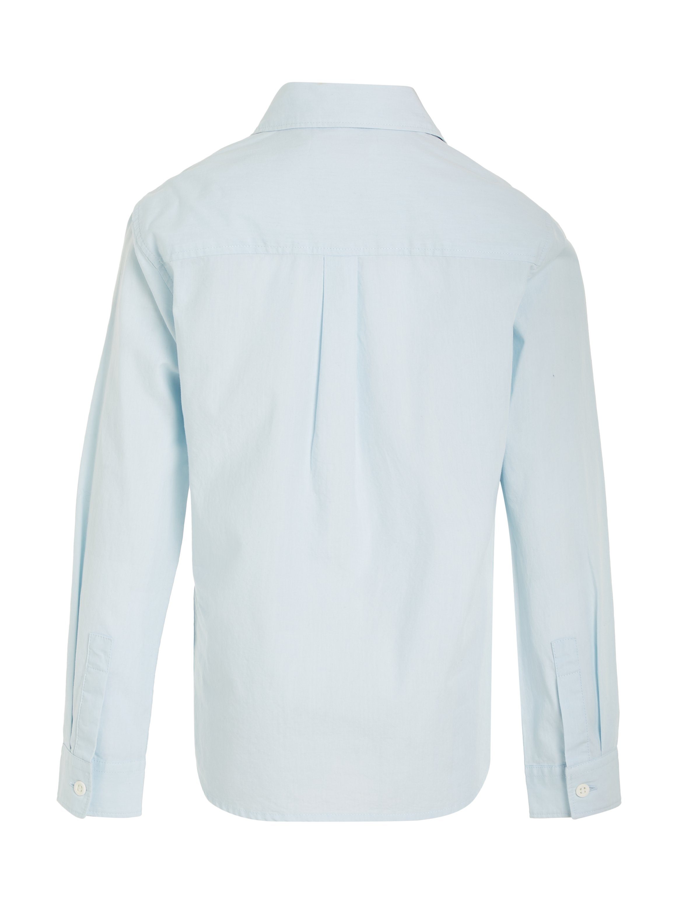 Calvin Klein Jeans Blue Keepsake mit Langarmhemd CEREMONY POPLIN SHIRT Markenlabel