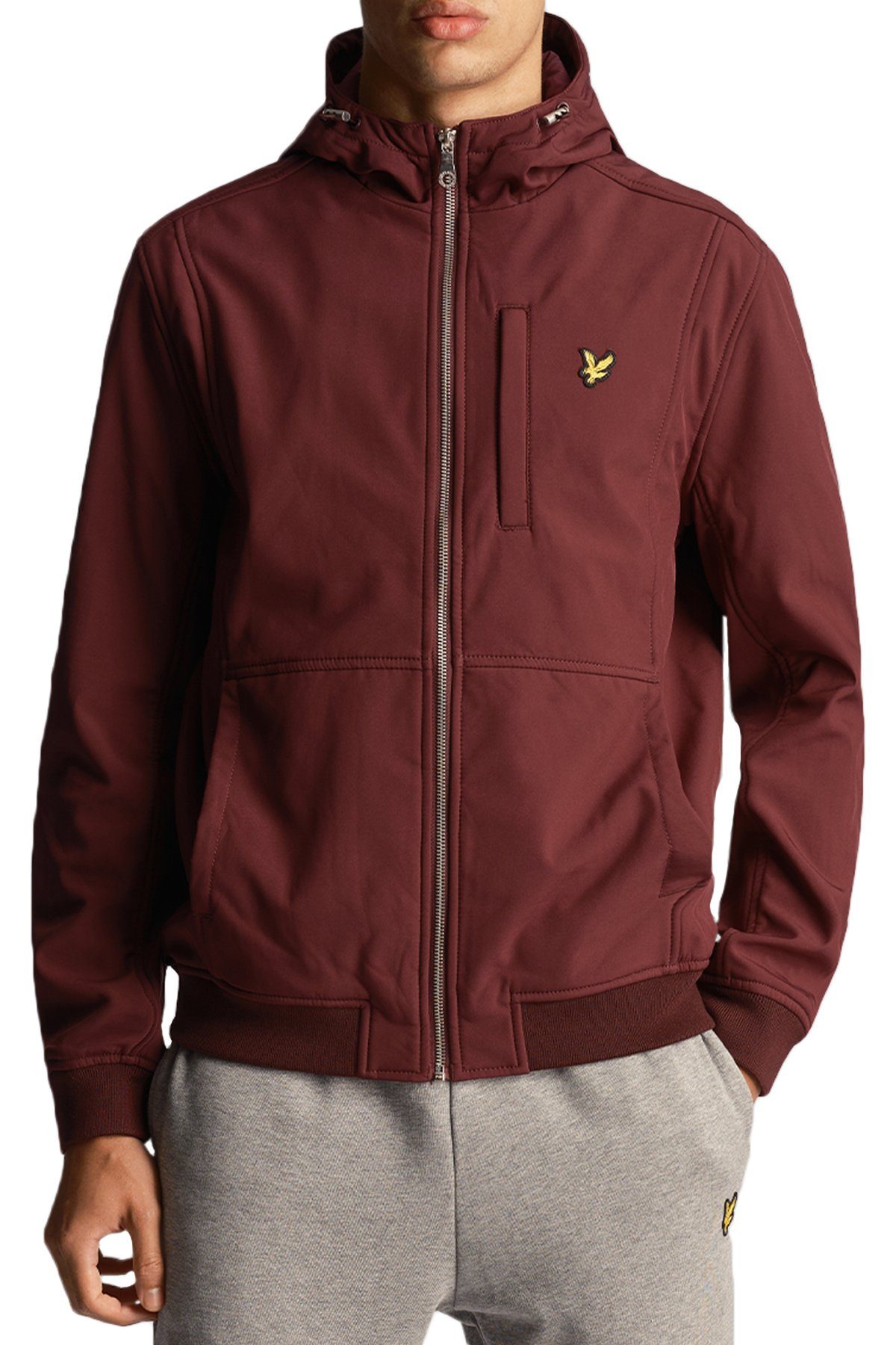 Lyle & Scott Softshelljacke Wasserdicht & Atmungsaktiv Bordeaux