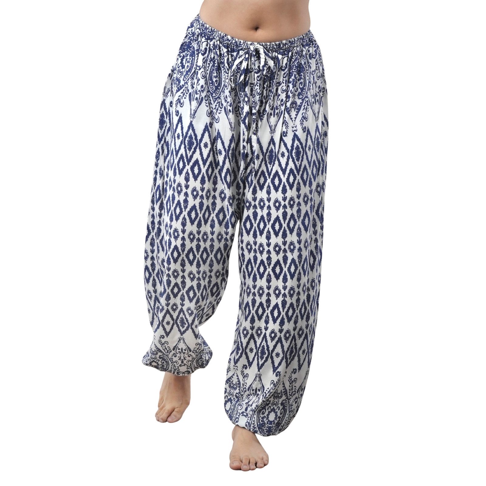 Haremshose Loosefit Muckhose aus 100% Viskose Haremshose Jogger im Lao Tribe Stil