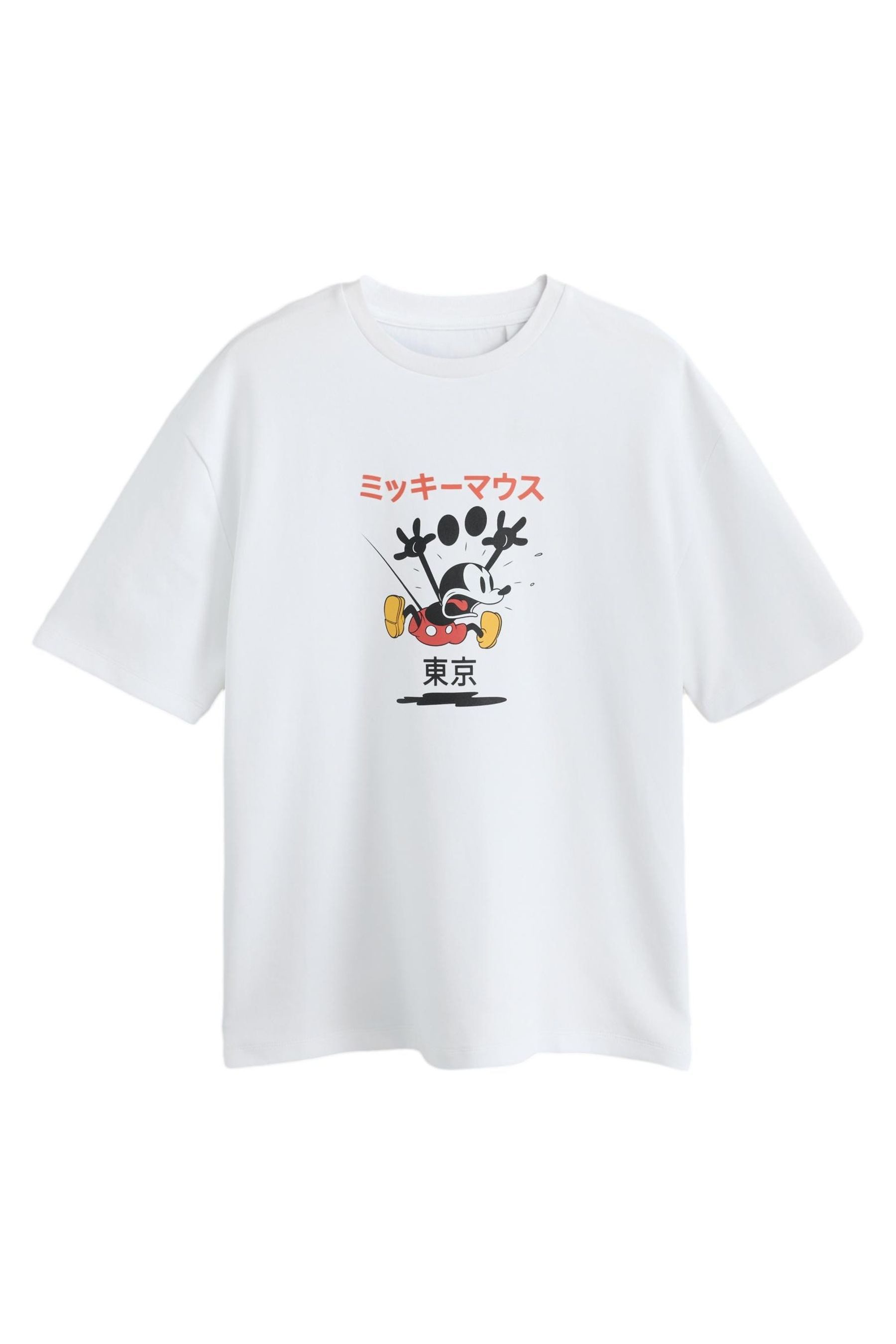 Next T-Shirt Relaxed Fit T-Shirt, Disney Mickey Mouse (1-tlg)