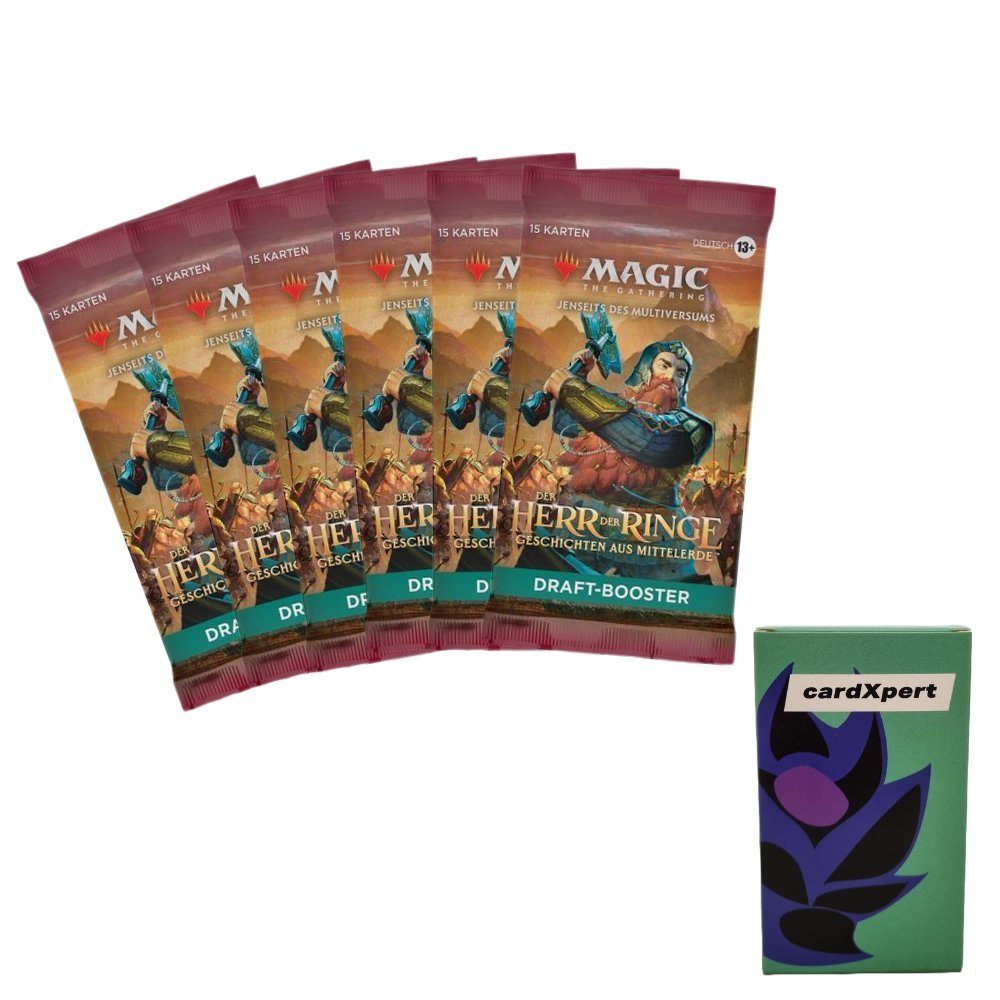 Wizards of the Coast Sammelkarte Magic the Gathering 6er DraftBoosterpackungen in Kartenbox