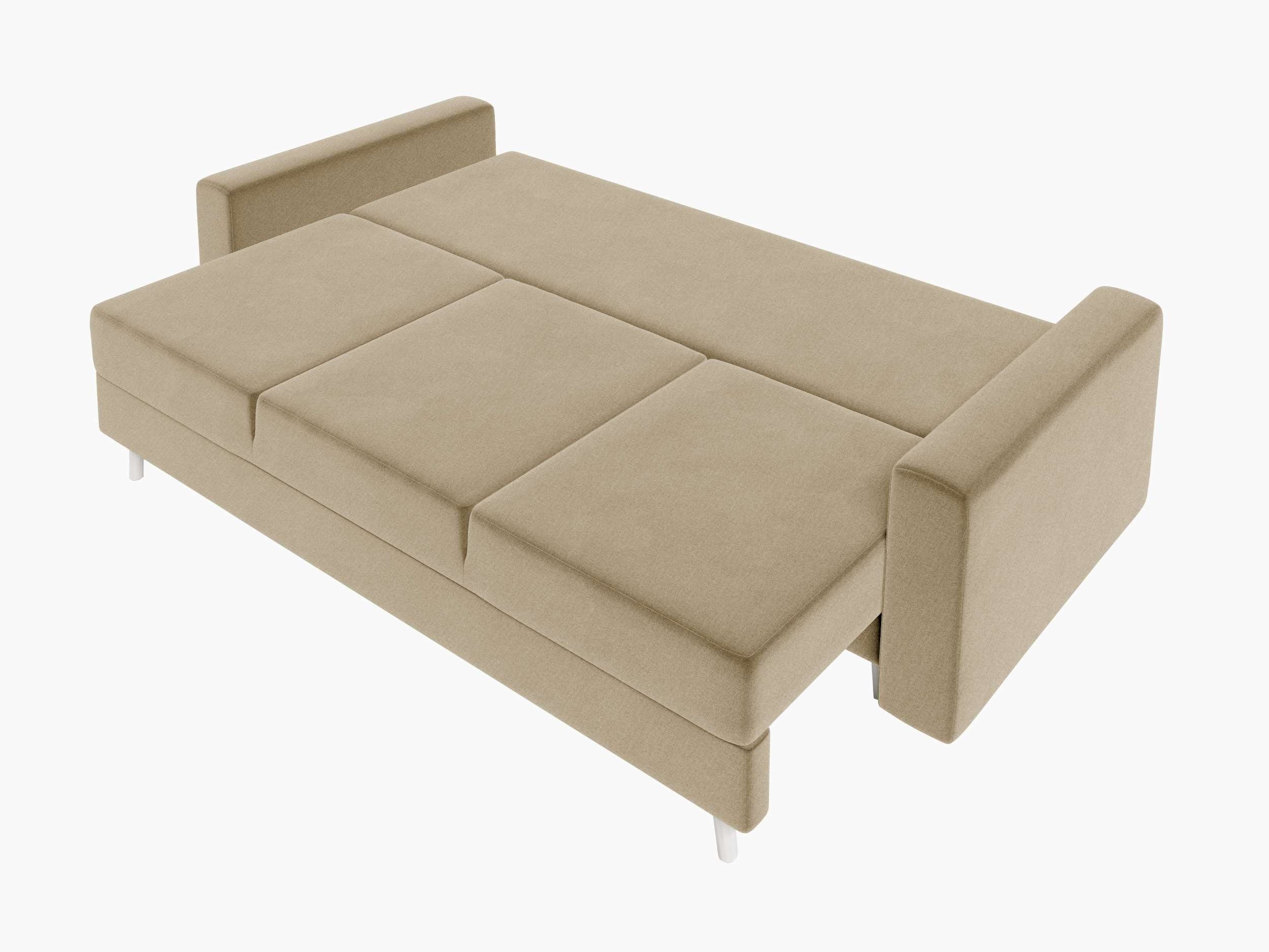 Bettfunktion, Stylefy Bettkasten, Sofa, Sitzkomfort, 3-Sitzer Modern Carmen, Schlafsofa, mit mit Design