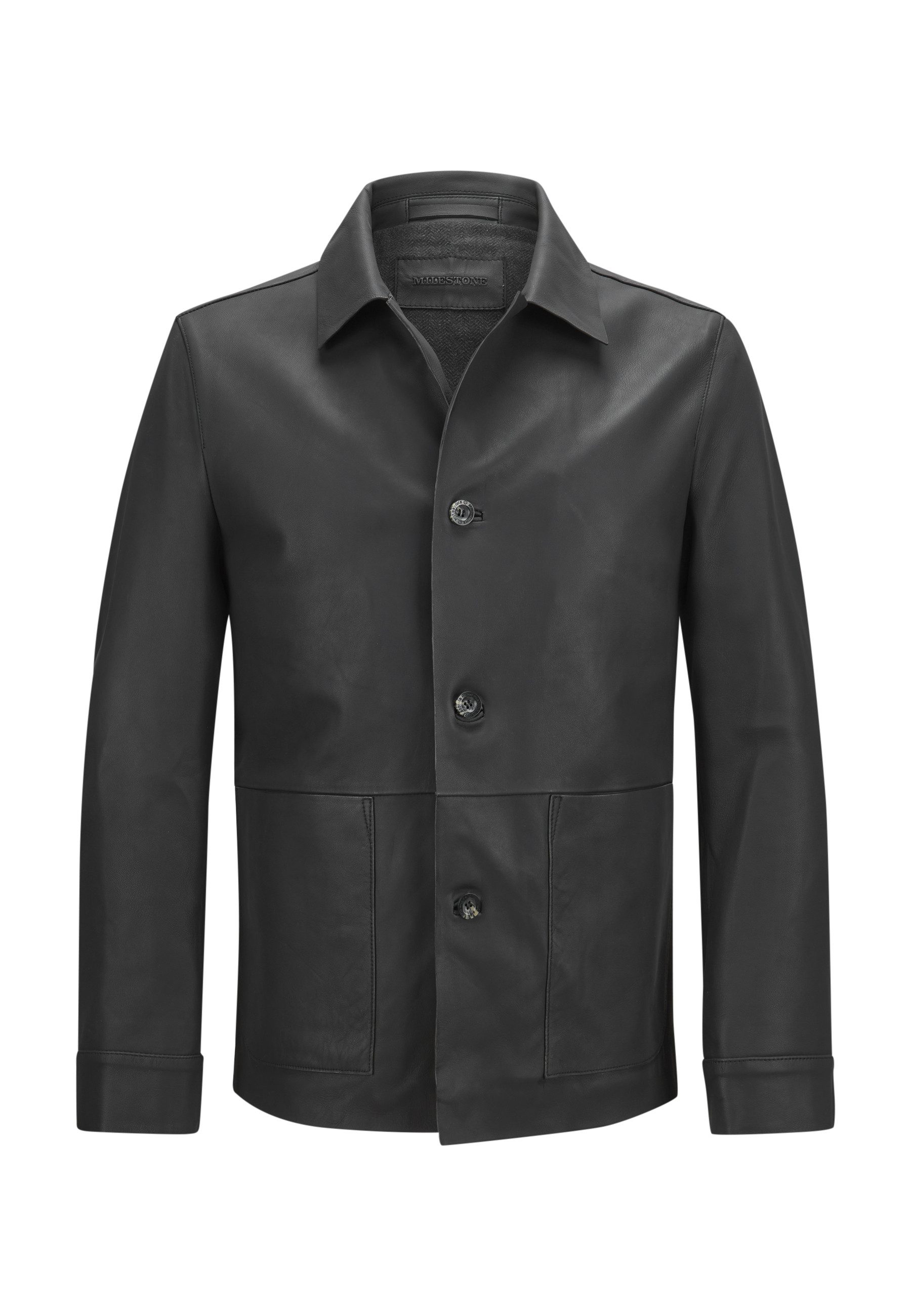 Lederjacke MSMassimo Herren Bikerjacke Jacke Leder klassisch