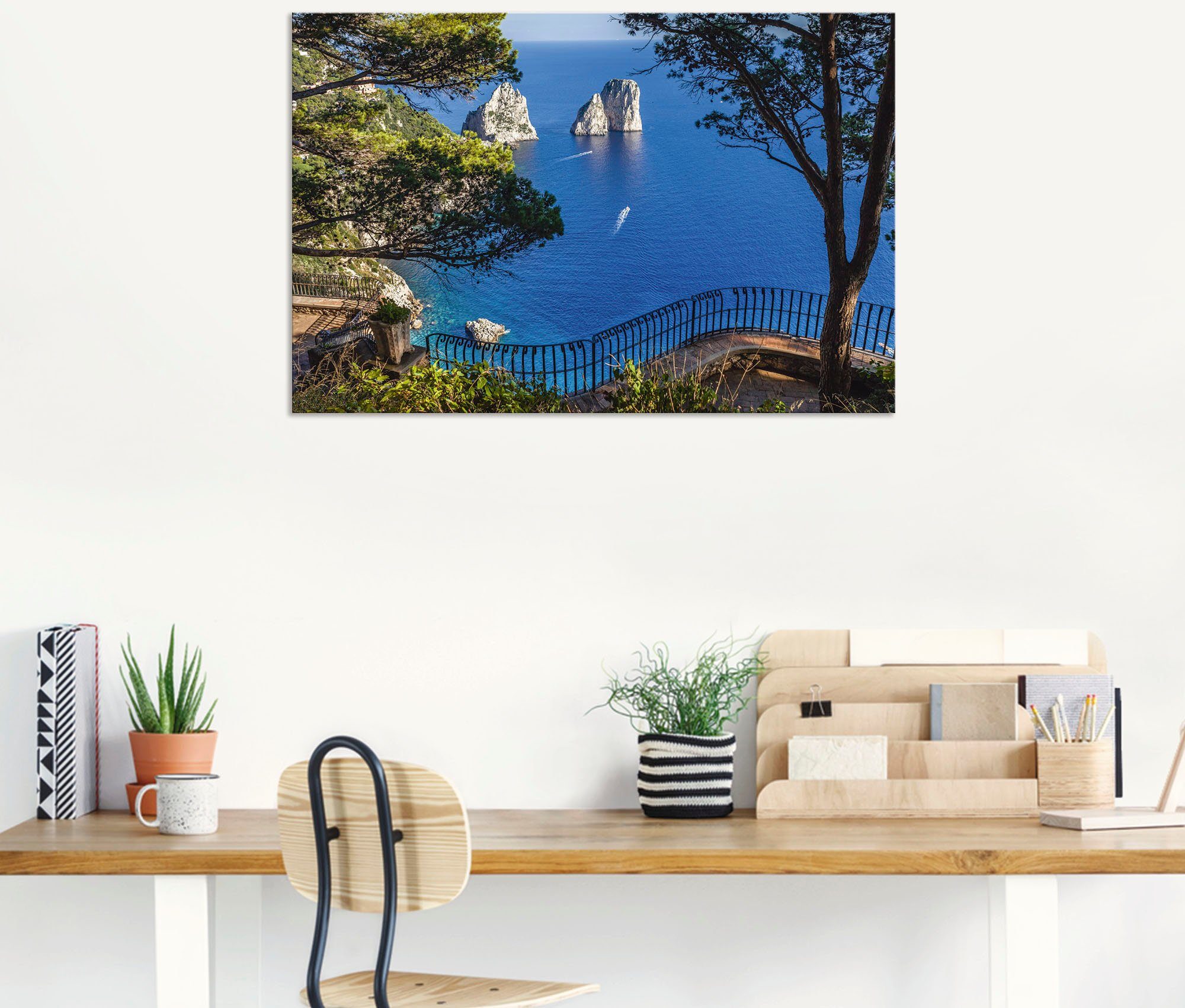 Artland Wandbild »Faraglione-Felsen auf Capri, Italien«, Meer Bilder (1 Stück), in vielen Größen & Produktarten - Alubild / Outdoorbild für den Außenbereich, Leinwandbild, Poster, Wandaufkleber / Wandtattoo auch für Badezimmer geeignet-kaufen