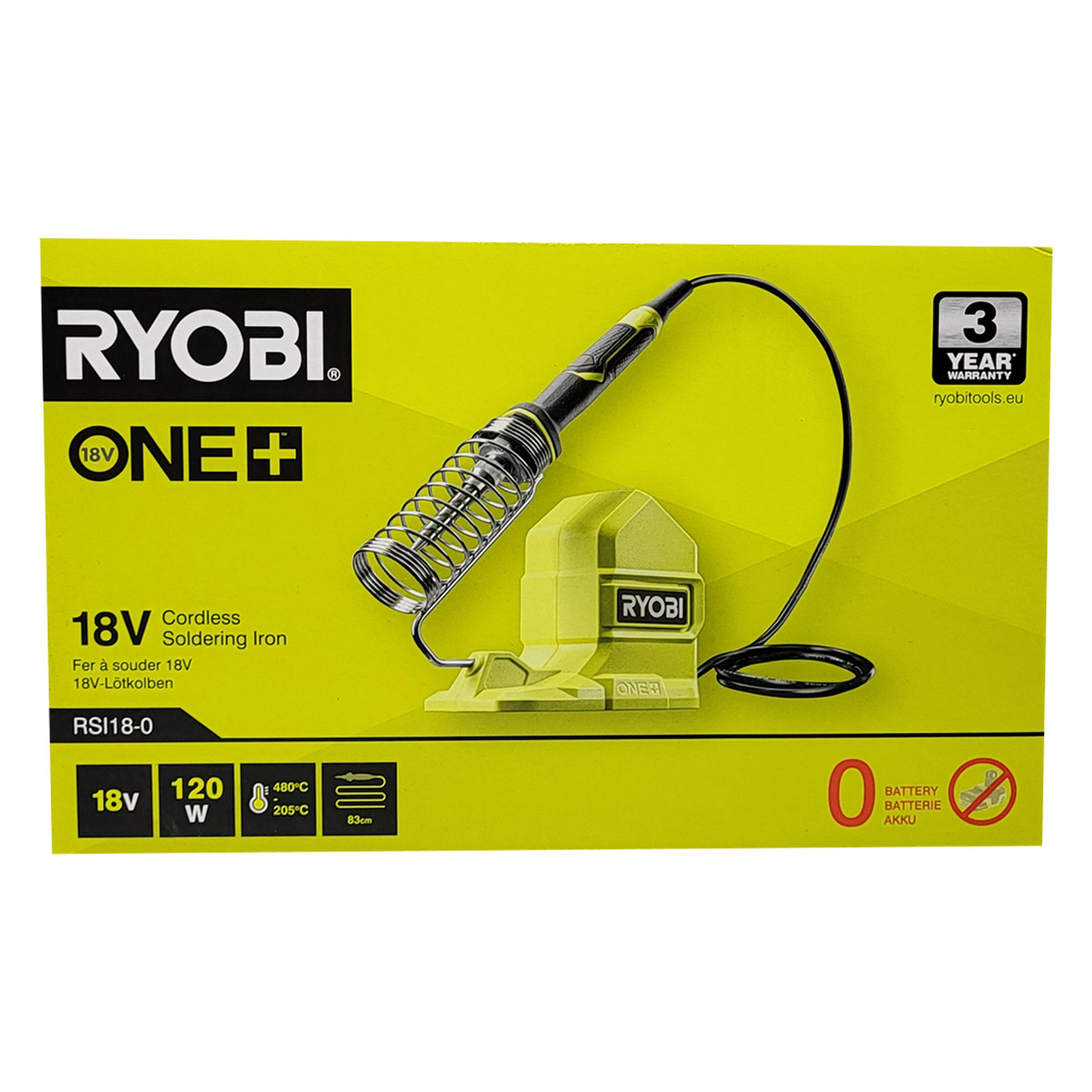 RYOBI Lötkolben Ryobi RCI18-0 – 18V ONE+ Akku-Lötkolben für präzise Lötarbeiten, 1-tlg.