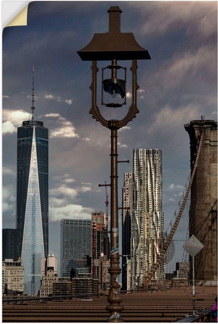 Artland Wandbild »New York One World Trade Center«, New York (1 Stück), in vielen Größen & Produktarten - Alubild / Outdoorbild für den Außenbereich, Leinwandbild, Poster, Wandaufkleber / Wandtattoo auch für Badezimmer geeignet-Otto