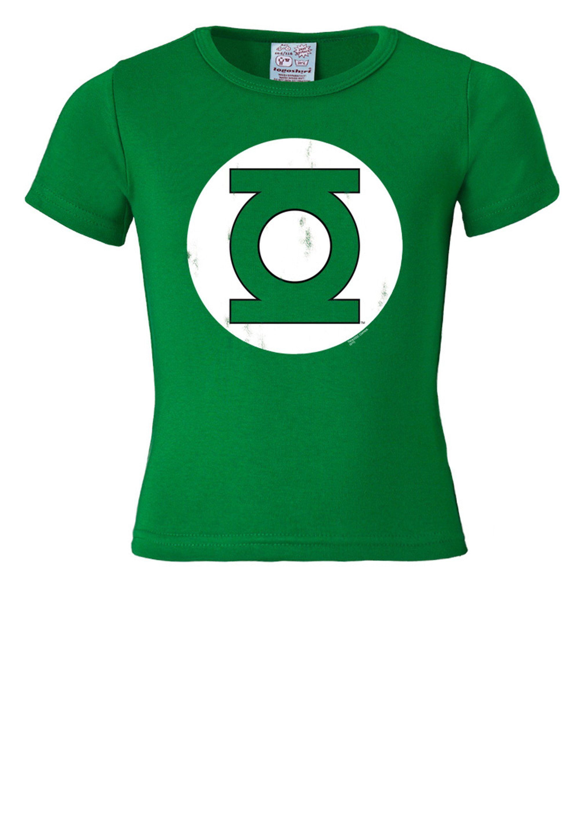 LOGOSHIRT T-Shirt Frontprint mit Green coolem Lantern