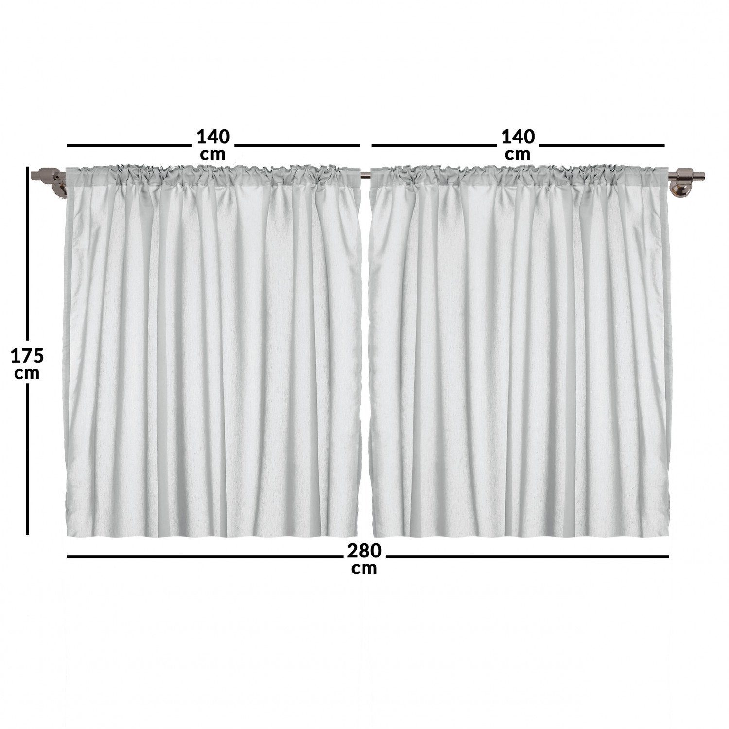 Gardine »Schlafzimmer Kräuselband Vorhang mit Schlaufen und Haken