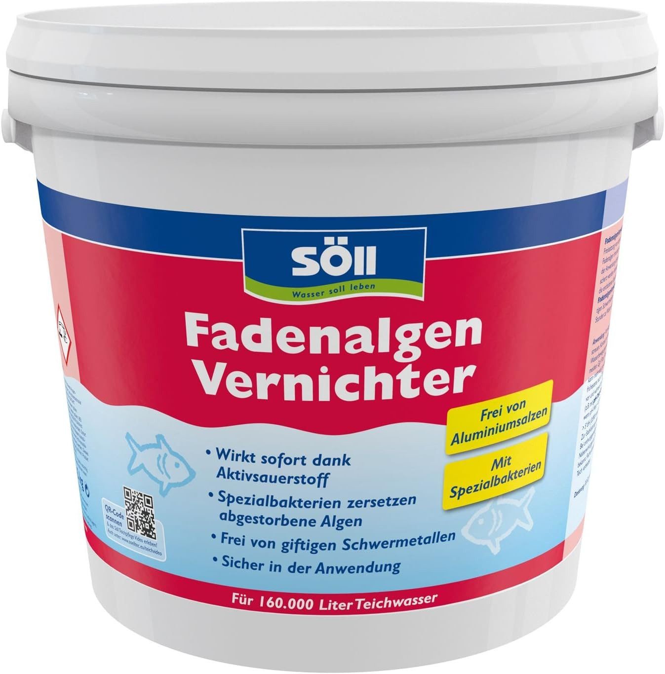Algenbekämpfung Söll Algenentferner 5 Kg FadenalgenVernichter für 160 Qbm Teichwasser