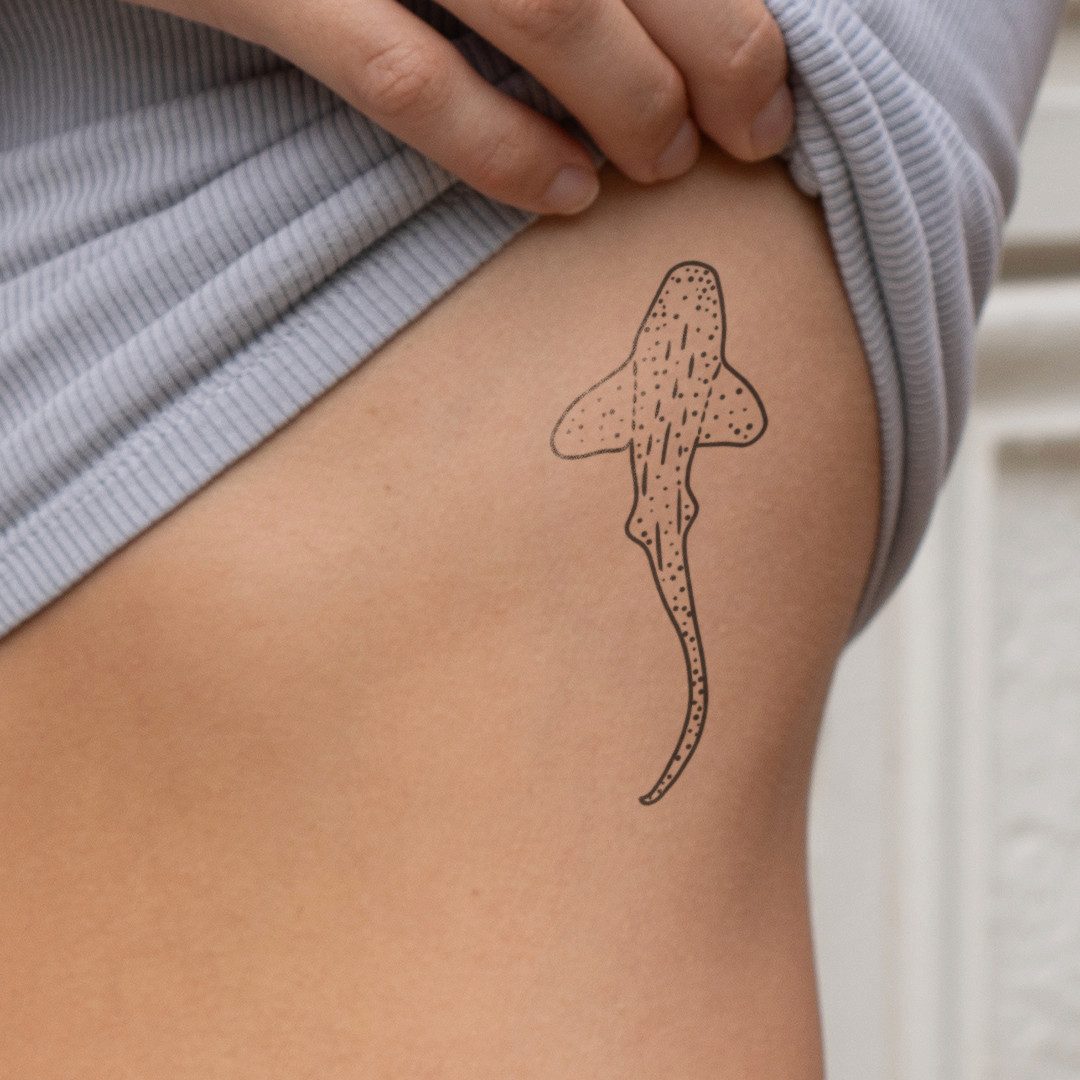 Inkster Schmuck-Tattoo Walhai Tattoo, wasserfestes temporäres Tattoo, 2 Wochen Halt