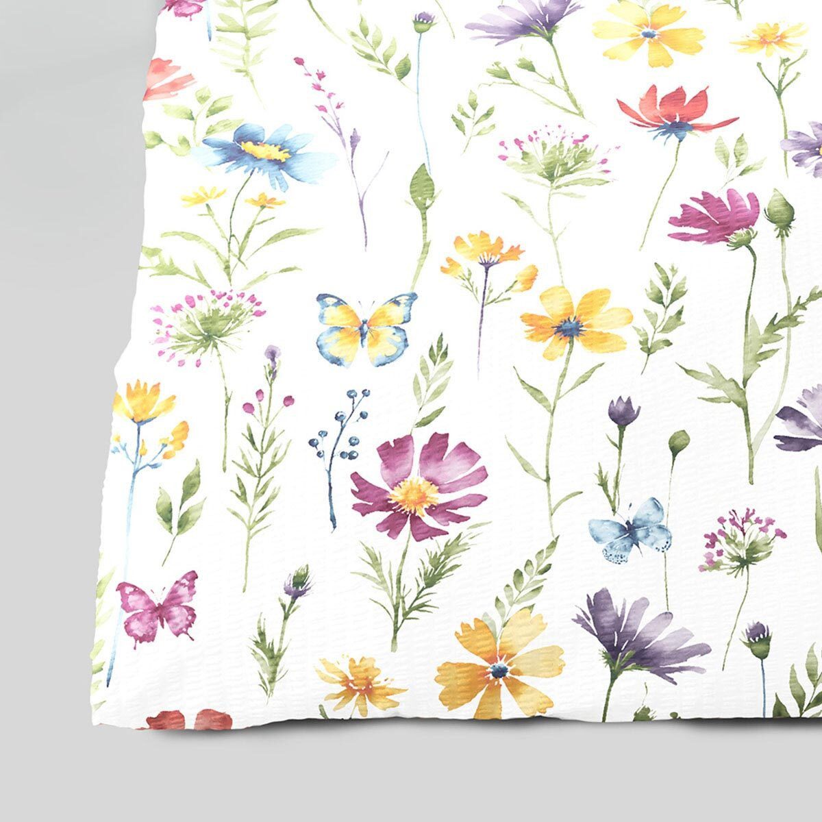 TRAUMSCHLAF Bettwäsche Blumenwiese, Seersucker, 2 teilig, bügelfreie Seersucker Qualität