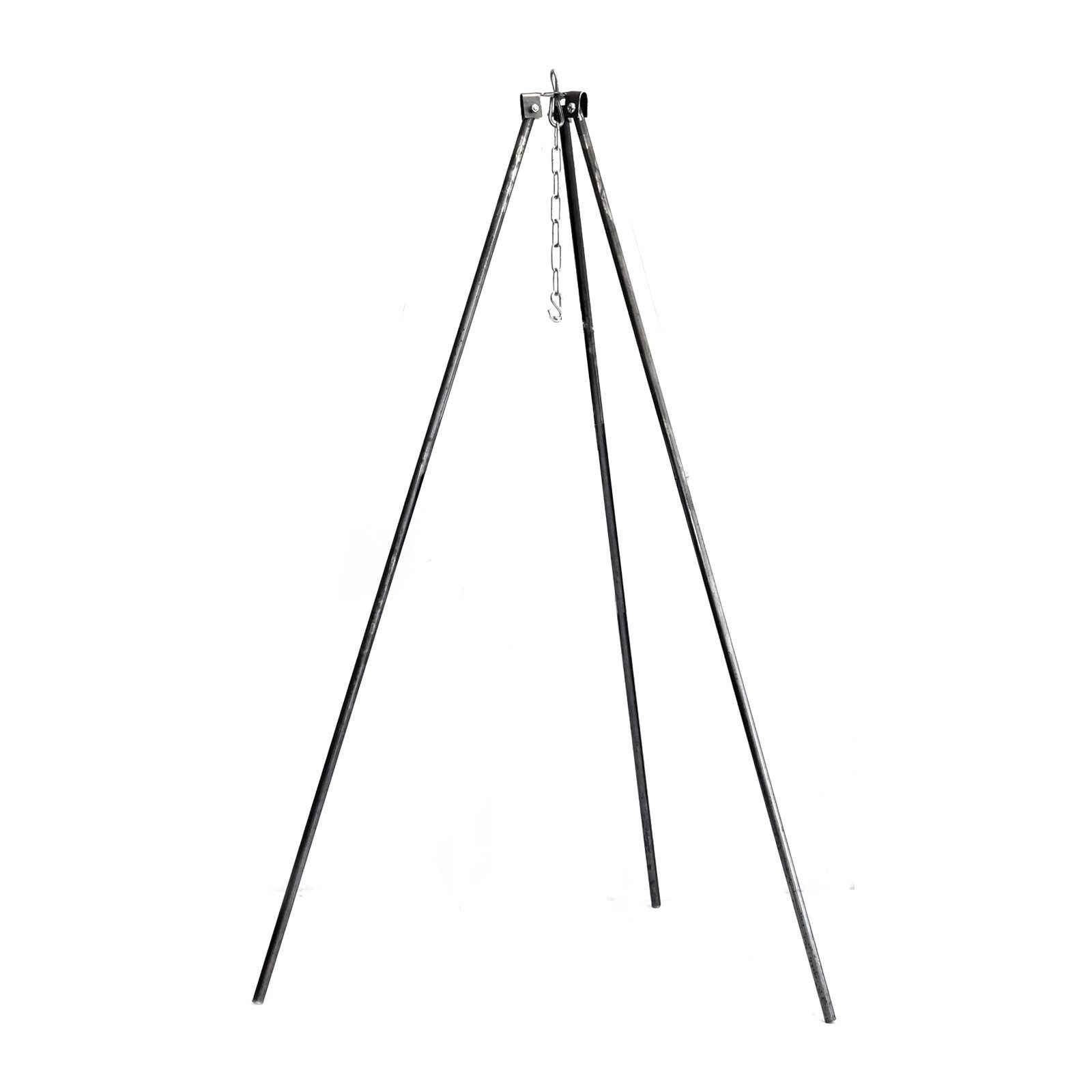 BIG-PAN Schmortopf Kasan 2 L Aluminium Dreibein Schwenktopf Kazan, Aluminium (Gulaschkessel Outdoor Kazan mit Bügel und Deckel) – Bild 5 von 5